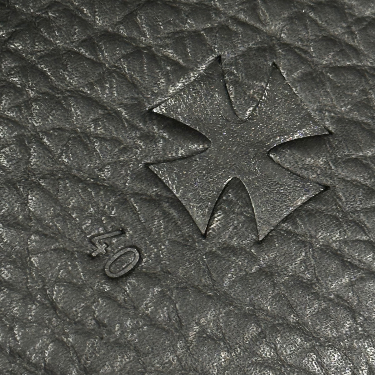 ENFANTS RICHES DÉPRIMÉS(アンファンリッシュデプリメ) Insole Stitching Lether Hotel Slipper インソール ステッチ ワーク レザー ホテル スリッパ サンダル 40 ブラック 稀少アイテム