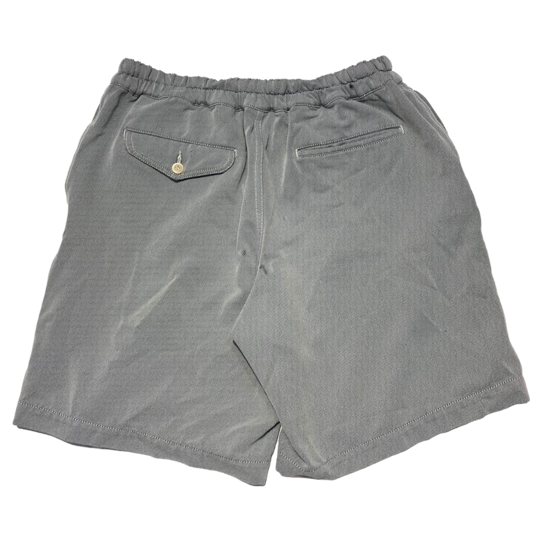 COMME des GARCONS HOMME PLUS(コムデギャルソンオムプリュス) 99AW Souvenir Kitsch Poly full length shorts ポリ縮絨 ハーフパンツ エルメス期 PP-10073M M グレー ショート ショーツ スーベニール キッチュ期