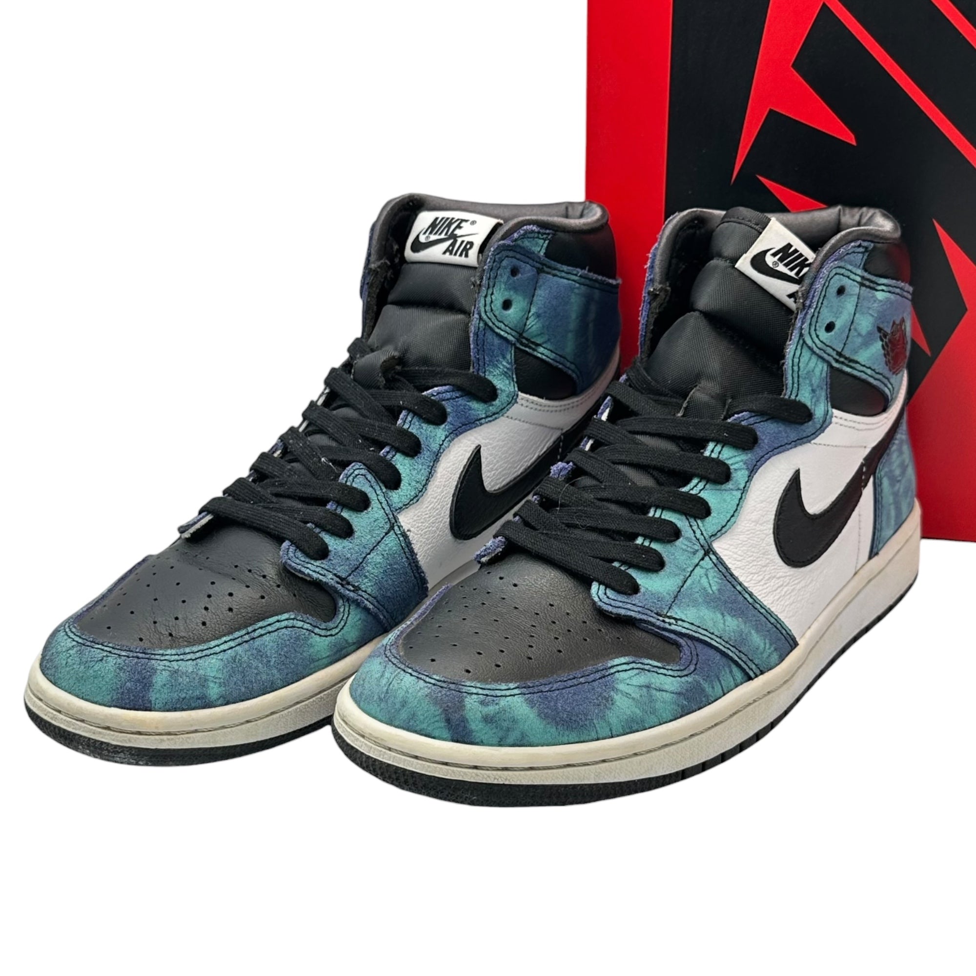 NIKE(ナイキ) Women's Air Jordan 1 High OG "Tie-Dye" ウィメンズ エアジョーダン1 ハイ OG タイダイ CD0461-100 27cm ブルー×ブラック