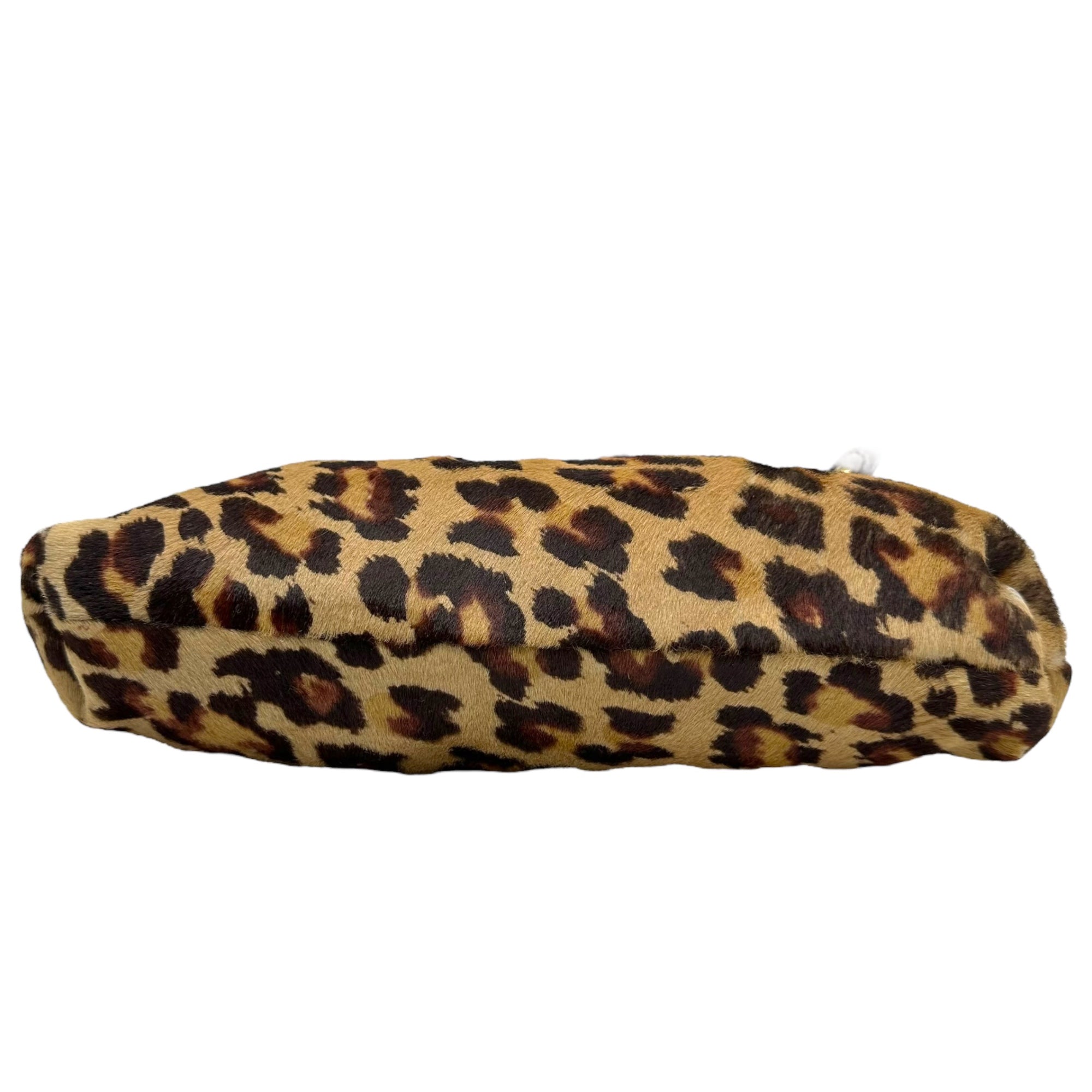 FENDI(フェンディ) Leopard halaco leather one shoulder bag レオパード ハラコ レザー ワンショルダー バッグ ベージュ×ブラウン ハンド