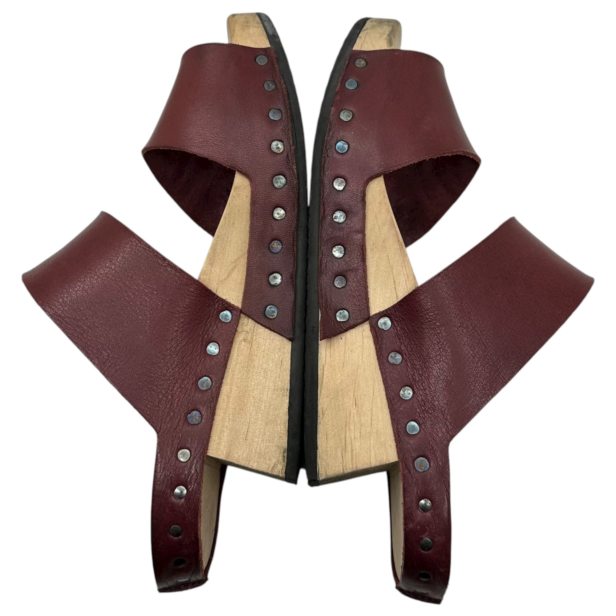 trippen(トリッペン) CANDY Sandals キャンディ サンダル ウッド レザー 24cm程度 バーガンディ×ナチュラル