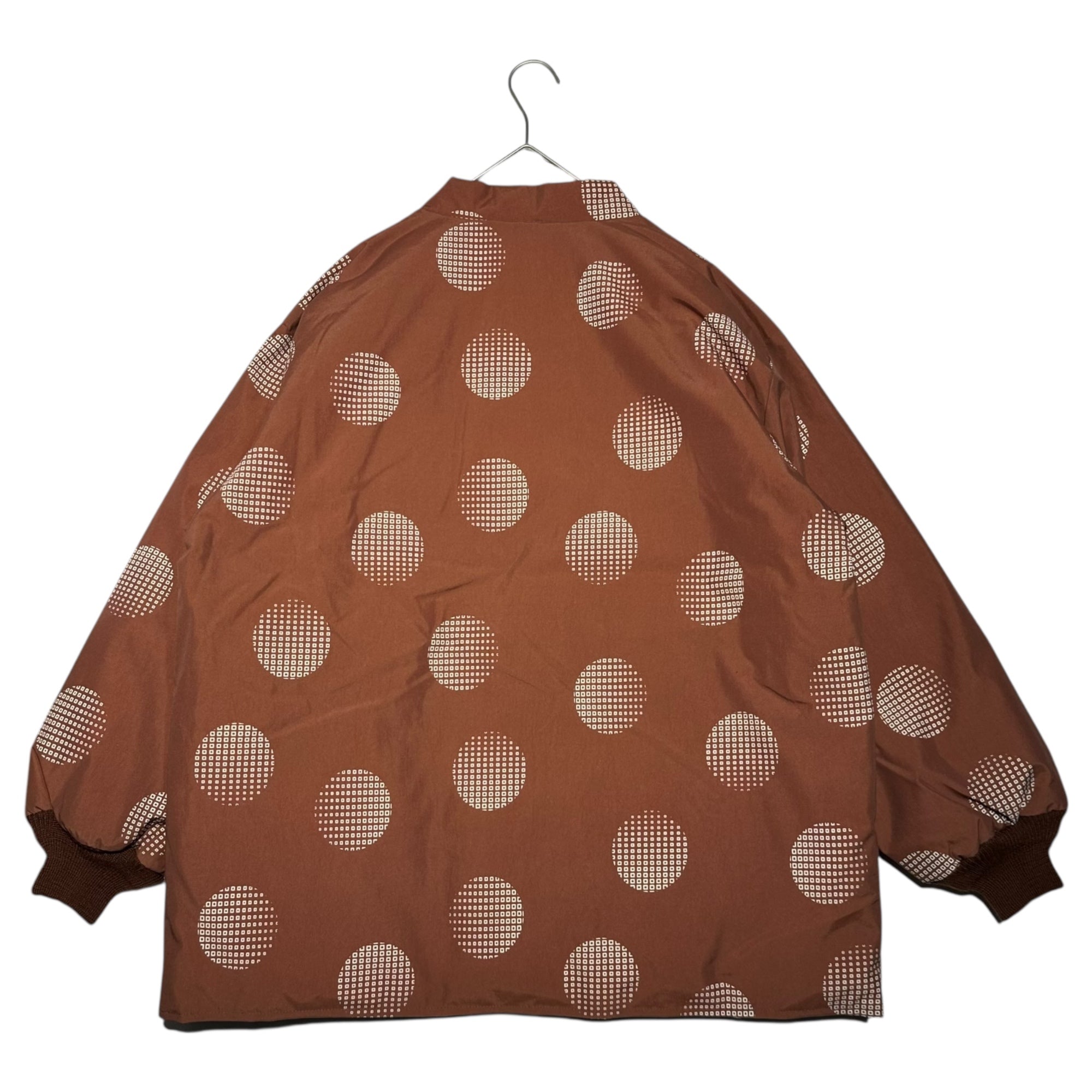 NEEDLES(ニードルズ) SUR COAT PRINTED NYLON ドット柄 ナイロン ダウン ブルゾン LQ143 XS ブラウン ジャケット