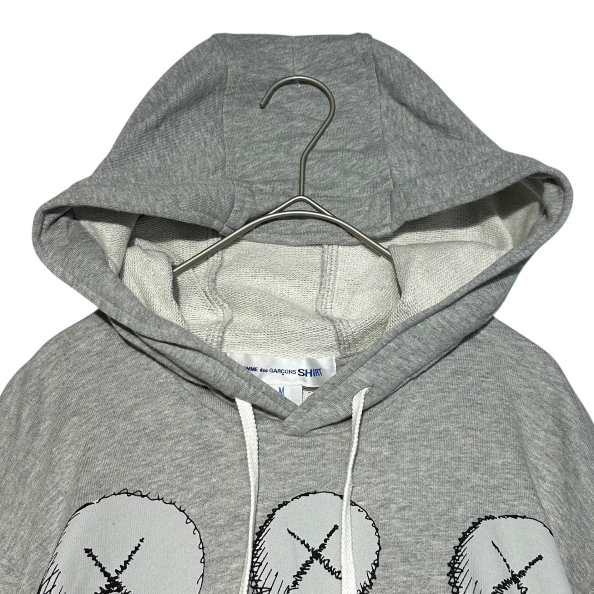 COMME des GARCONS SHIRT×KAWS(コムデギャルソンシャツ×カウズ) 21AW KAWS PRINTED HOODIE プリント フーディ FH-T001 5 パープル×ブラック プルオーバー パーカー コラボ 限定