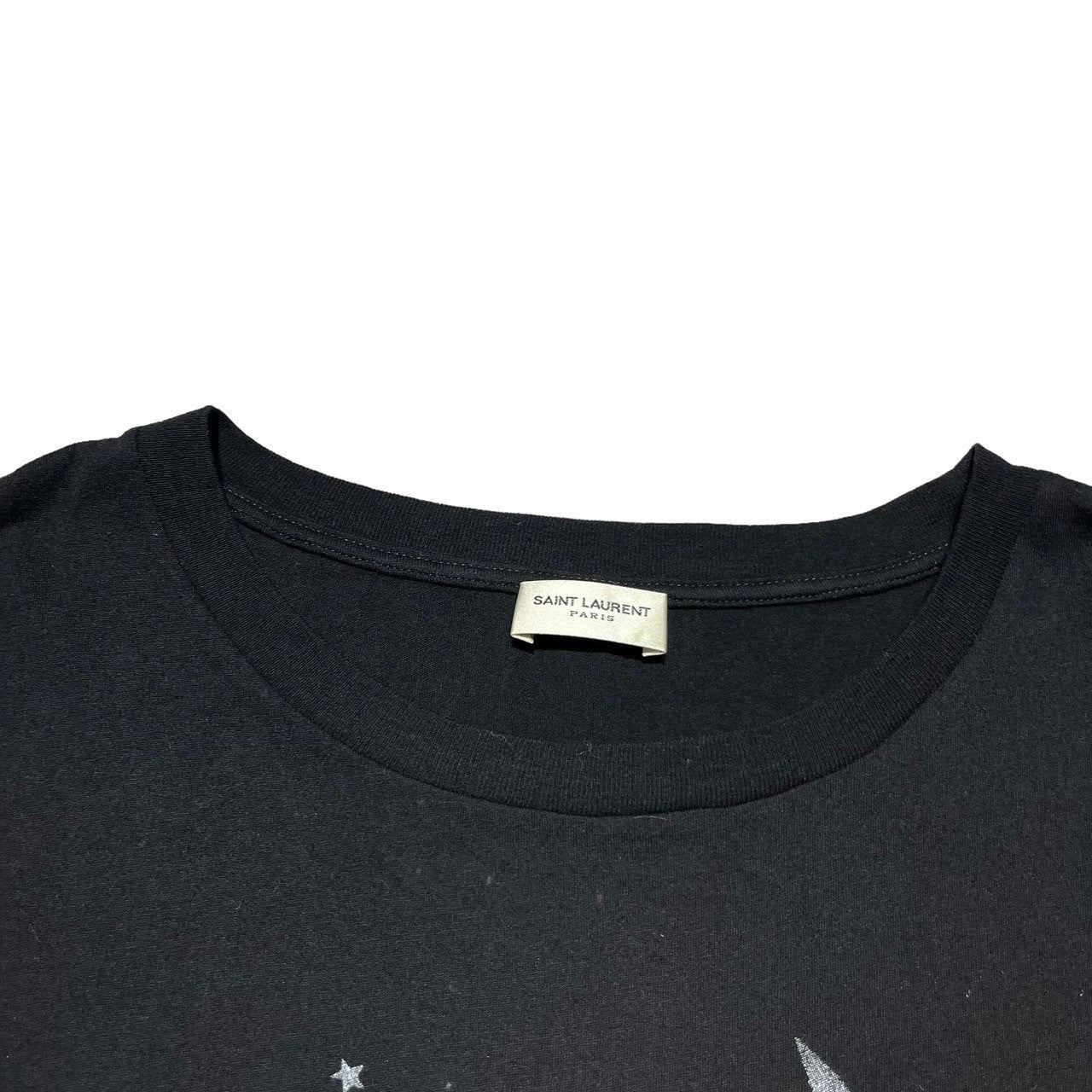 SAINT LAURENT(サンローラン) 17SS clown print t-shirt ピエロ プリント Tシャツ UP73 2017 01231 M ブラック