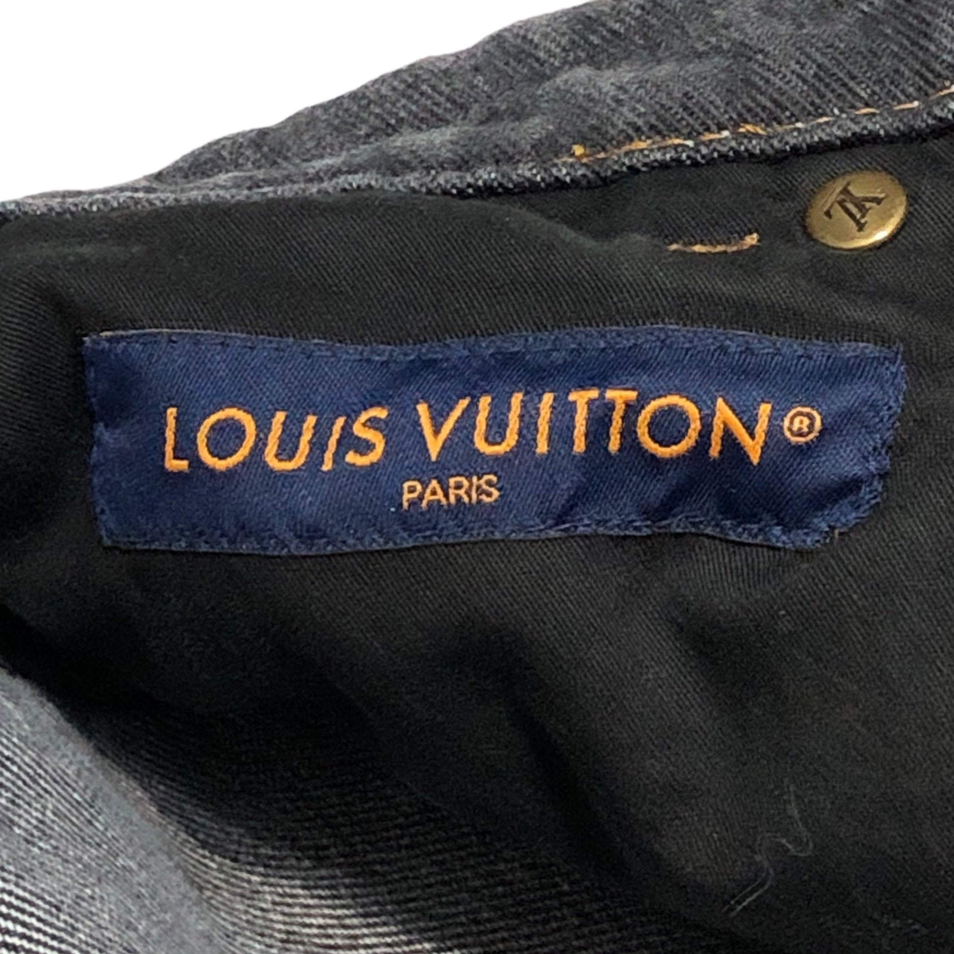 LOUIS VUITTON(ルイヴィトン) 23AW monogram flower denim pants モノグラム フラワー デニムパンツ RM232 Y92 HPD92W 31 ブラック×グレー