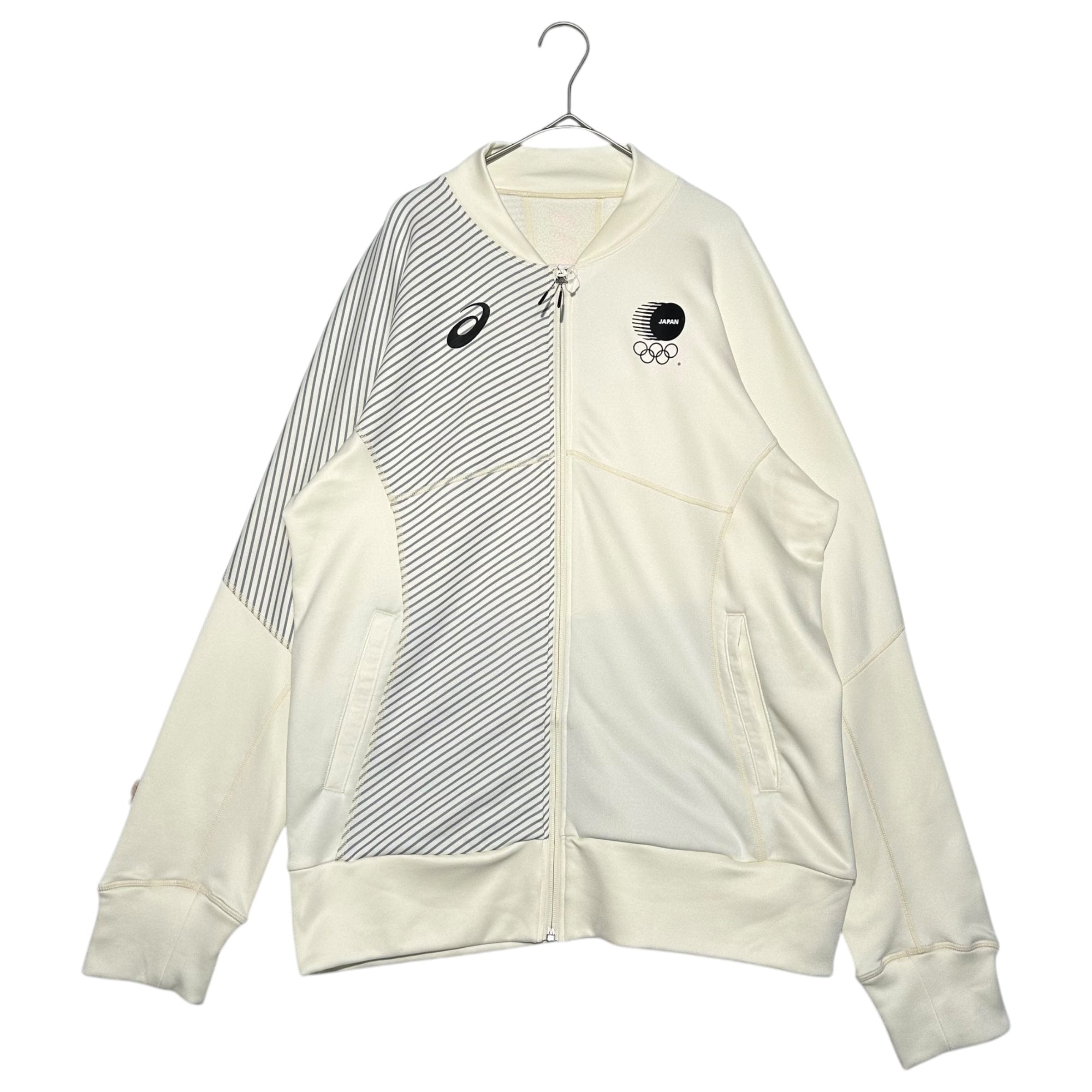asics(アシックス) 2018 東京五輪 トレーニング ジャケット (JOCエンブレム) XA400X XL ホワイト×ブラック ジャージ ブルゾン ウェア オリンピック