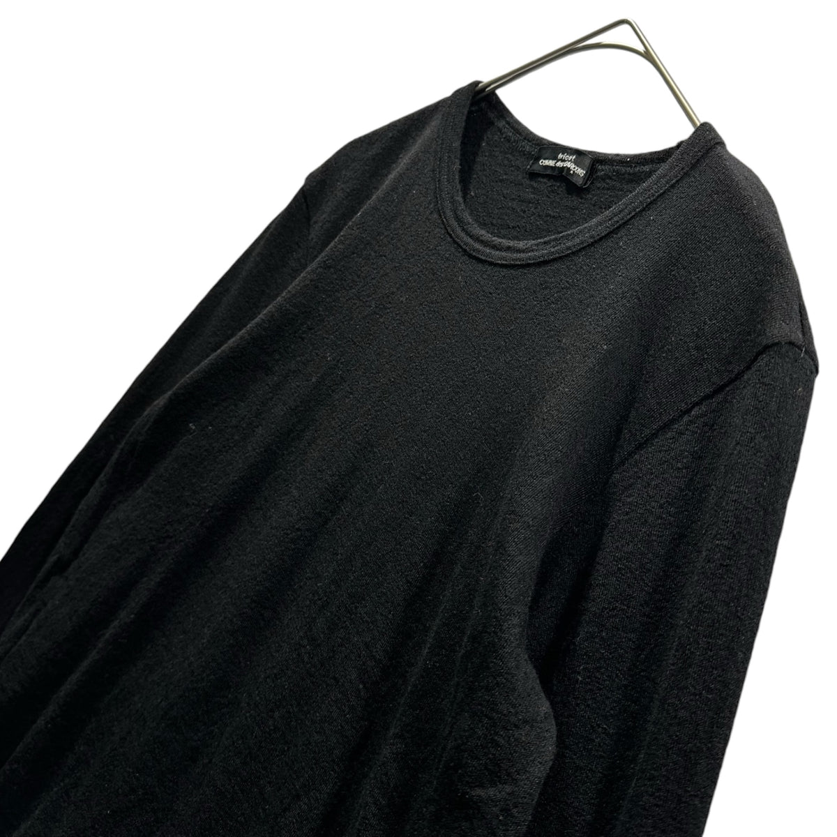 tricot COMME des GARCONS(トリココムデギャルソン) 1997AW Basic Wool Cut-and-Sew ベーシック ウール カットソー TT-070100 FREE ブラック AD1997 90s アーカイブ