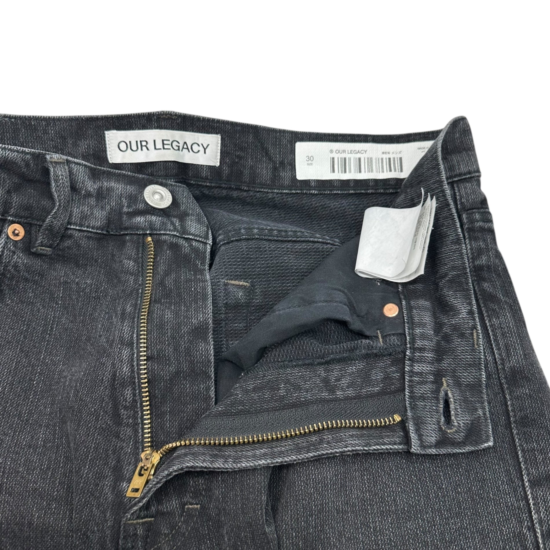 OUR LEGACY(アワーレガシー) 24AW Third Cut “Real Black Chain Twill” サードカット デニム パンツ M4245TR 30 ブラック ワイド ストレート