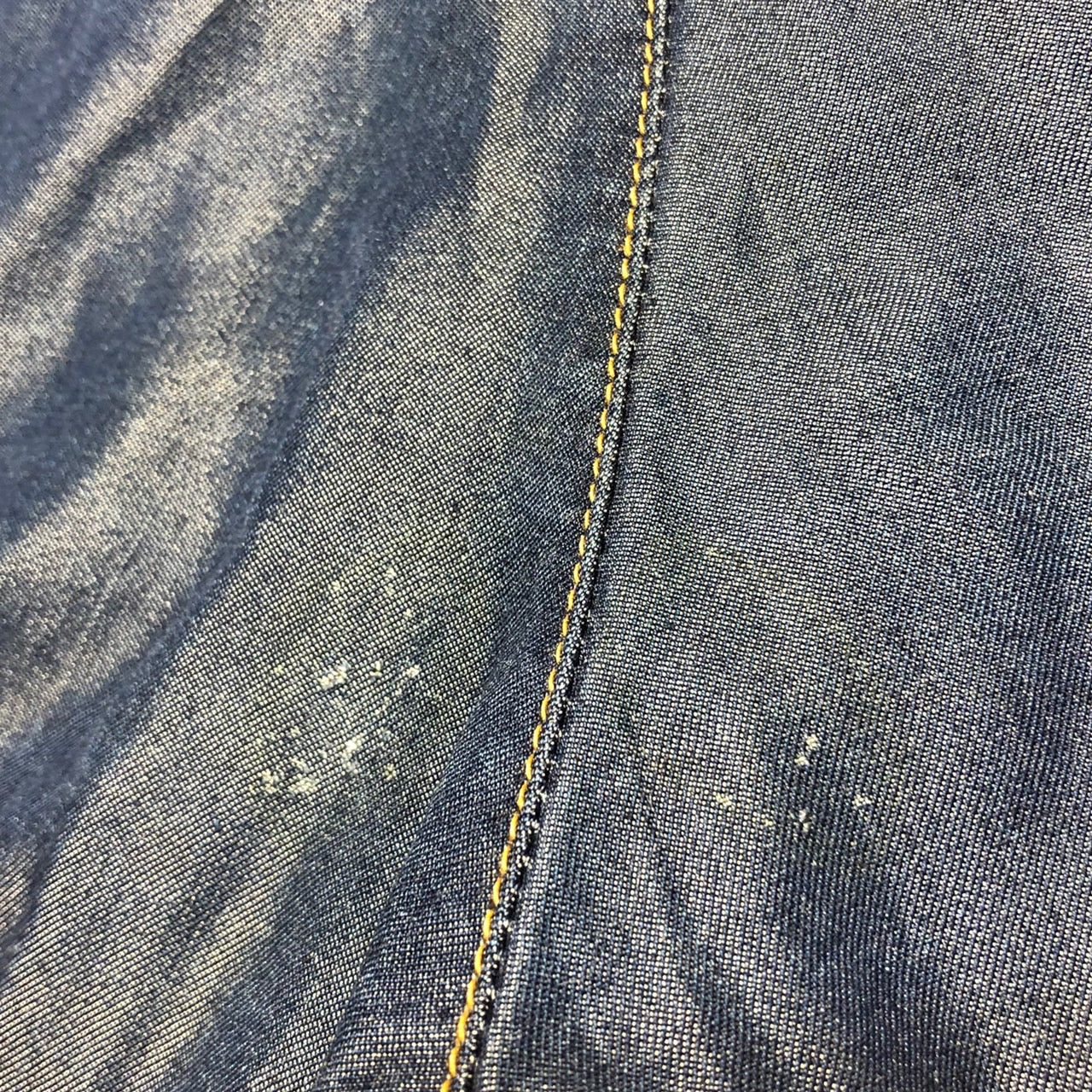 i.s. ISSEY MIYAKE(アイエス イッセイミヤケ) 90's cupra denim short pants/キュプラデニムショートパンツ IS33-FF015 M ネイビー