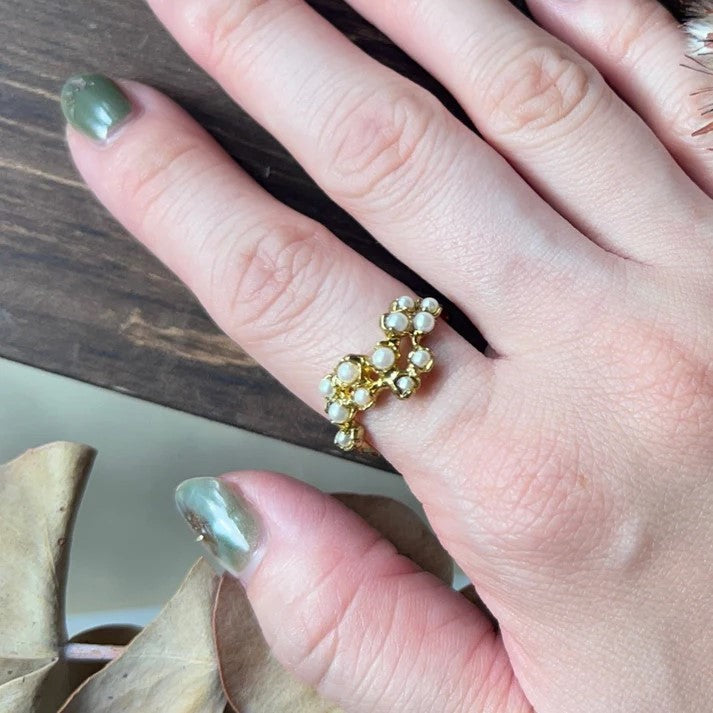 m.soeur(エムスール) NEW*パールのリング* 1892 #11 GD