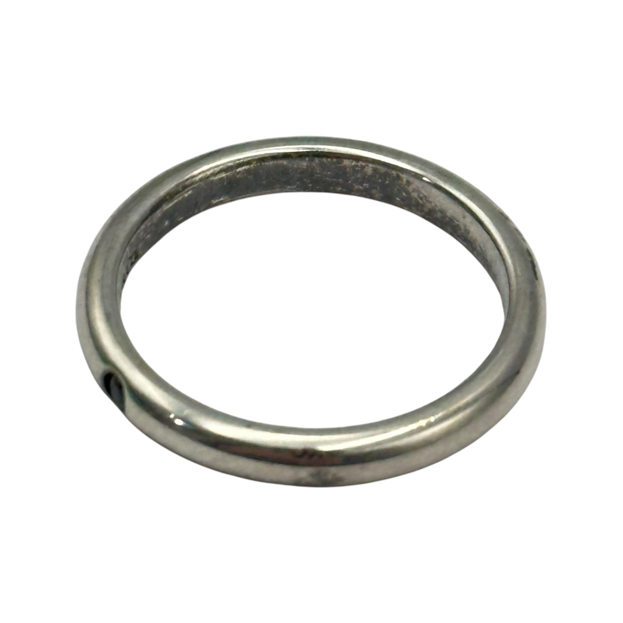 TIFFANY & CO.(ティファニー) Sapphire Stacking Band Ring サファイア スタッキング バンド リング 12号 シルバー×ブルー