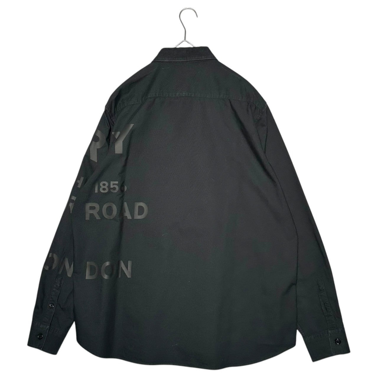 BURBERRY(バーバリー) 20SS Horse Ferry Print Logo Long Sleeve Shirt ホースフェリープリント ロゴ 長袖 シャツ 8029347 L ブラック