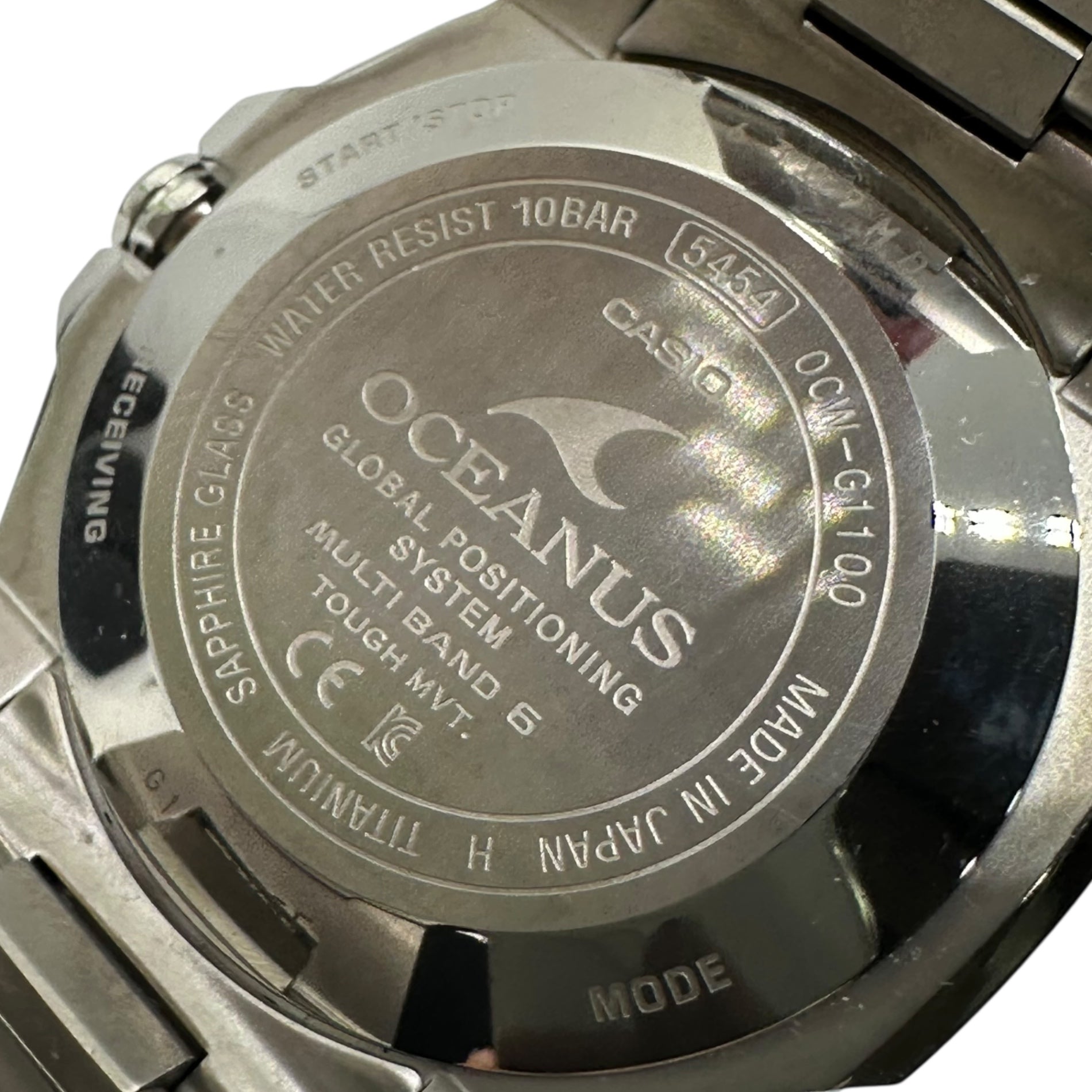 CASIO(カシオ) OCEANUS オシアナス 腕時計 OCW-G1100-1AJF 黒文字盤 マルチバンド6 GPS ハイブリッド電波 タフソーラー