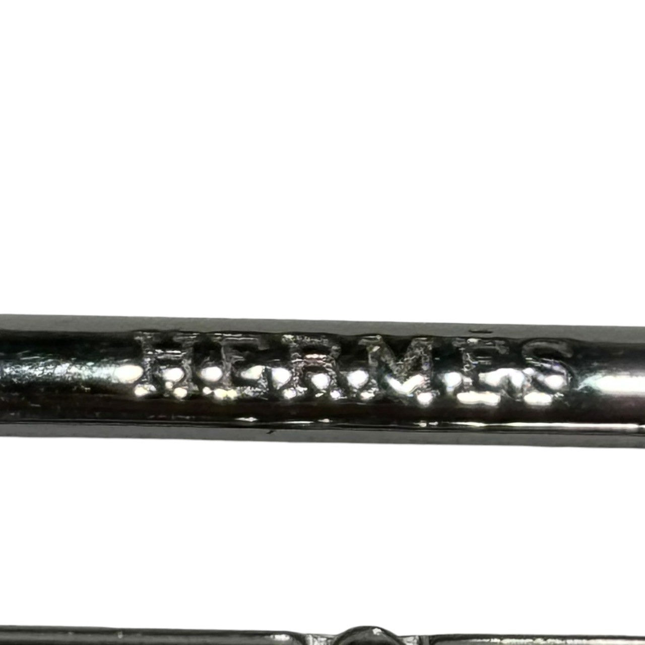 HERMES(エルメス) Apple watch ヴォースウィフト ドゥブルトゥール グルメット メタル 38mm~41mm対応 ブラック×シルバー U刻印 シルバー金具 アップルウォッチ用 チェーンベルト 腕時計