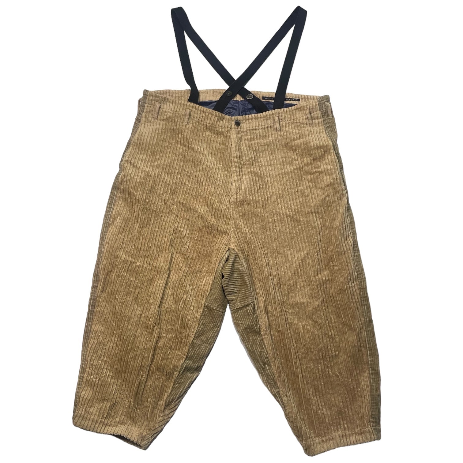 my beautiful landlet(マイビューティフルランドレット) Suspender big corduroy pants サスペンダー ビッグ コーデュロイパンツ WM06-PT162063 SIZE 0 ブラウン