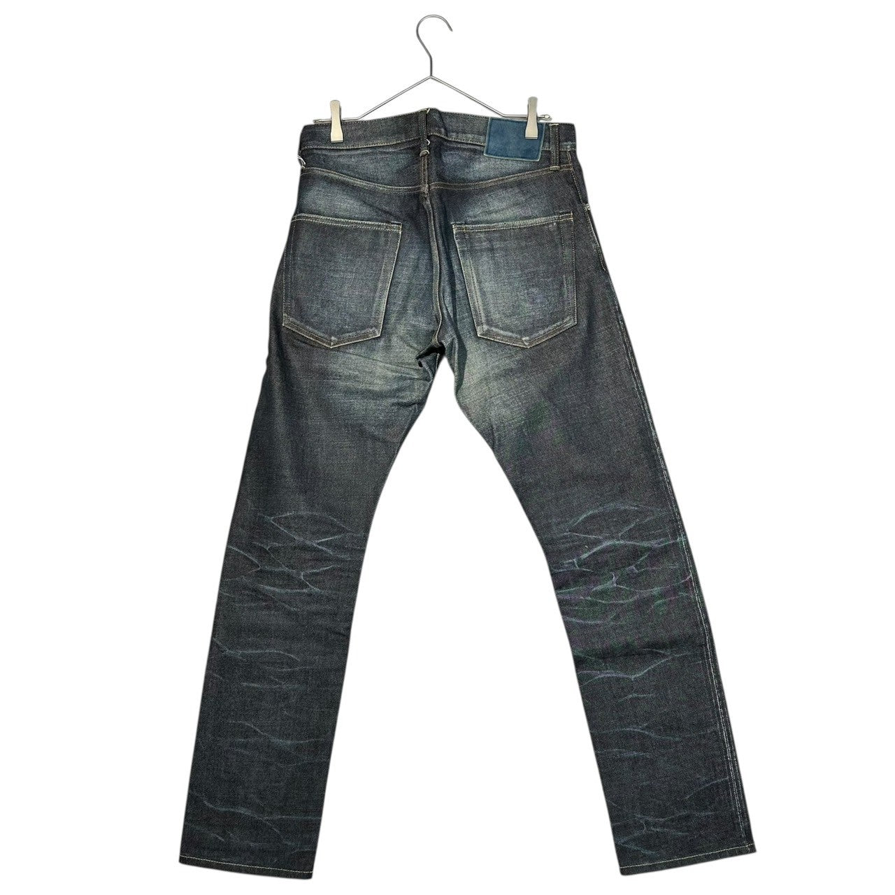 VISVIM(ビズビム/ヴィズヴィム) SOCIAL SCULPTURE DENIM 01 SLIM NON-WASHED 01.2NW ユーズド加工 デニム パンツ 0114105005008 W30/L30 インディゴ