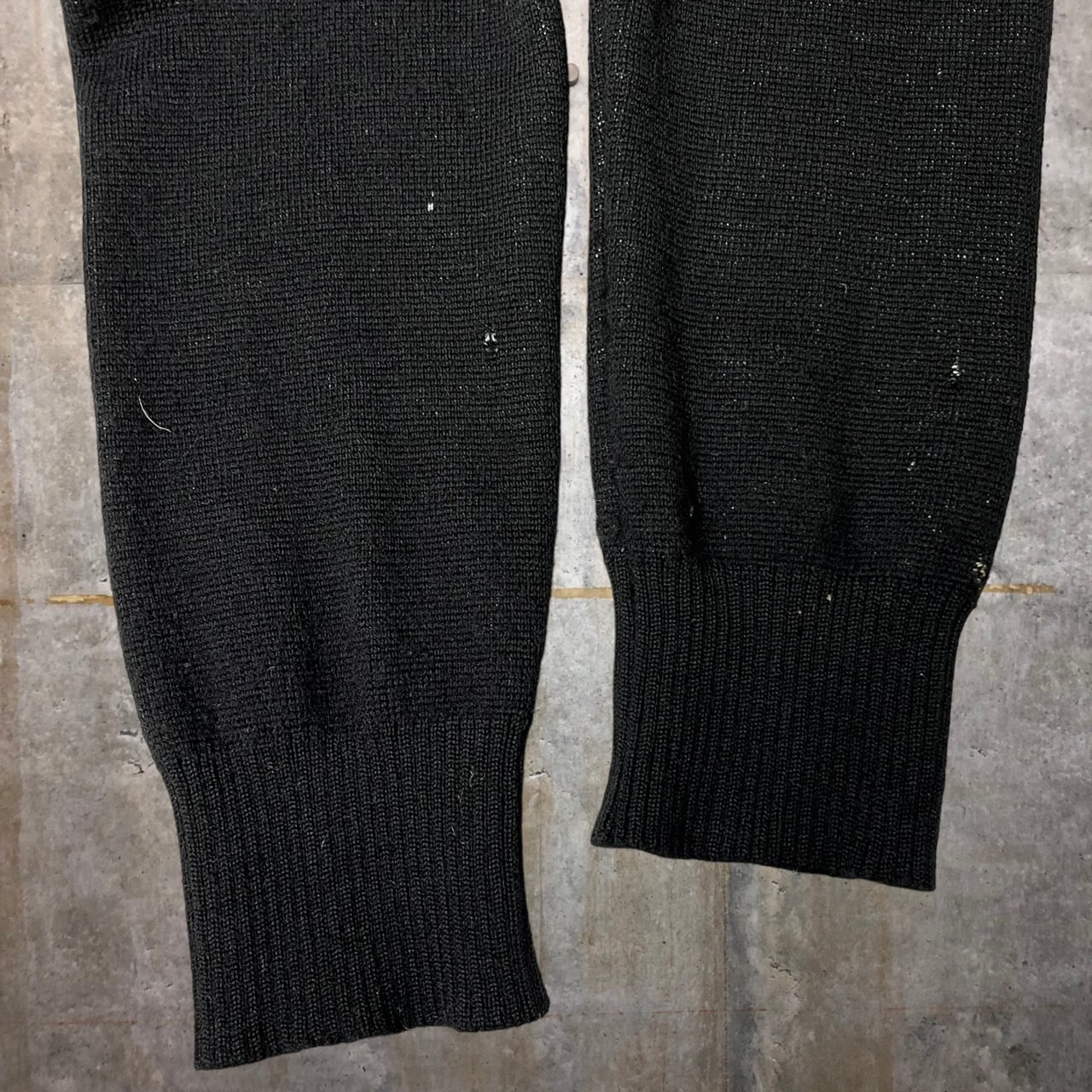 COMME des GARCONS HOMME(コムデギャルソンオム) 05AW ”C.G.D.H.”back logo zip cardigan/バックロゴジップカーディガン HP-N017 SIZE M ブラック×ホワイト AD2005