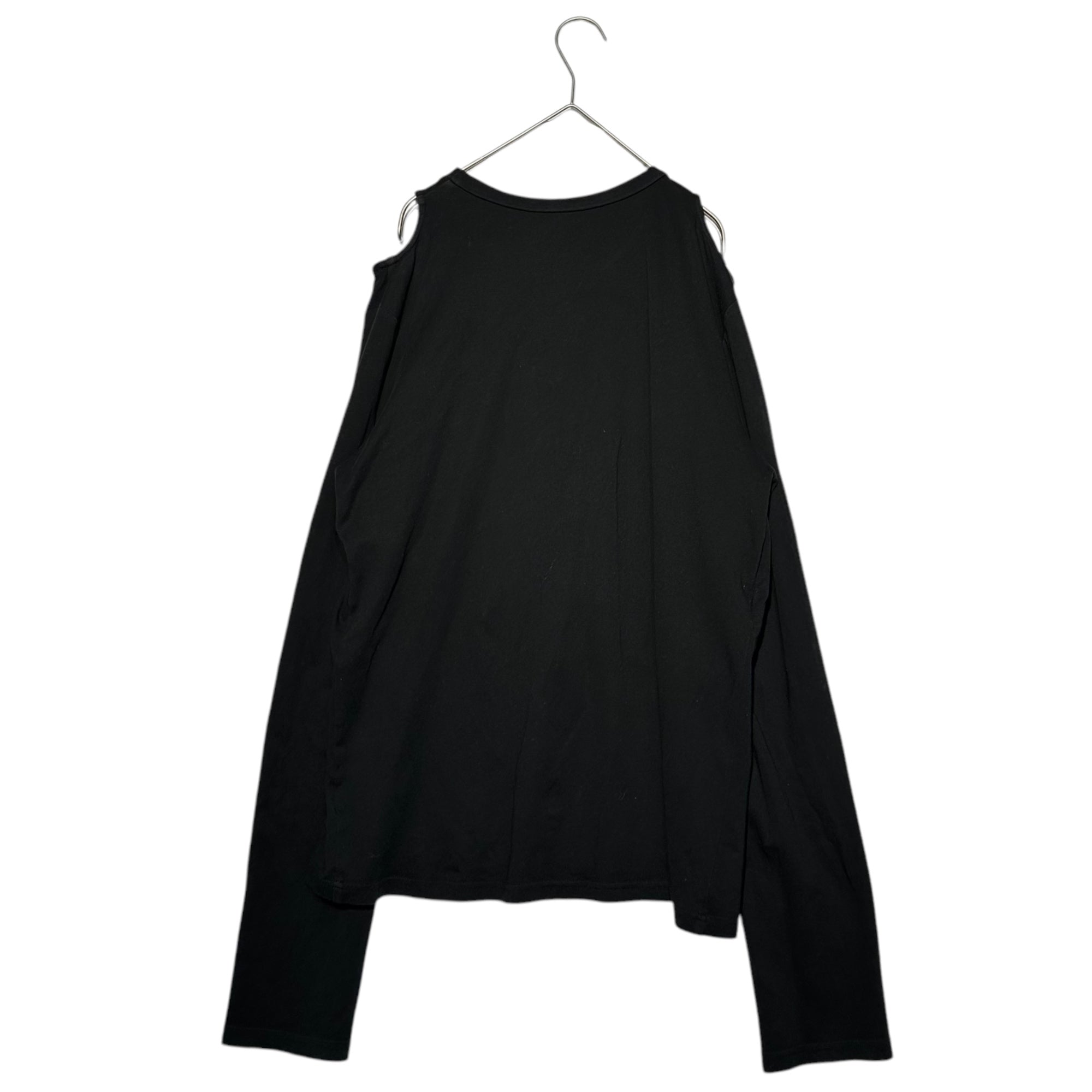 SOSHIOTSUKI(ソウシ オオツキ) 22SS Longsleeve Born Muslin Top 長袖 ボーン モスリン カットソー S22SS18CS-LS 46 ブラック