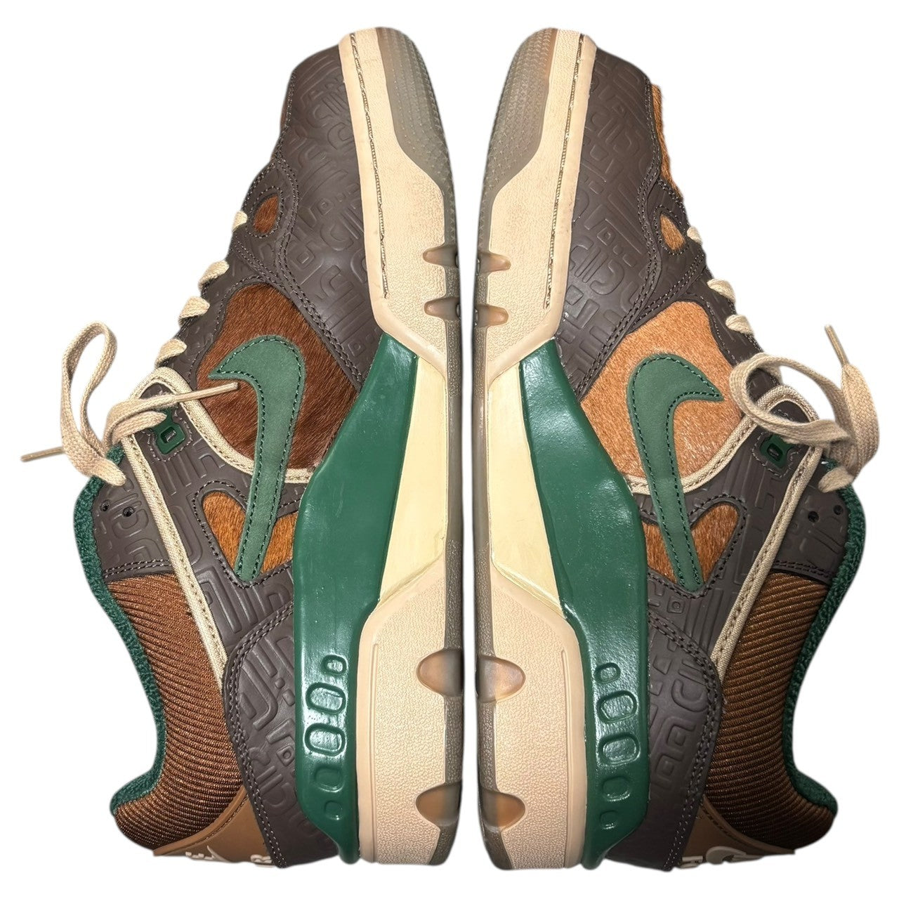 NIKE×NIGO(ナイキ×ニゴー) Air Force 3 Low SP "Baroque Brown and Pecan" エアフォース3 ロー HQ0260-201 28.5cm ブラウン×グリーン ローカット スニーカー