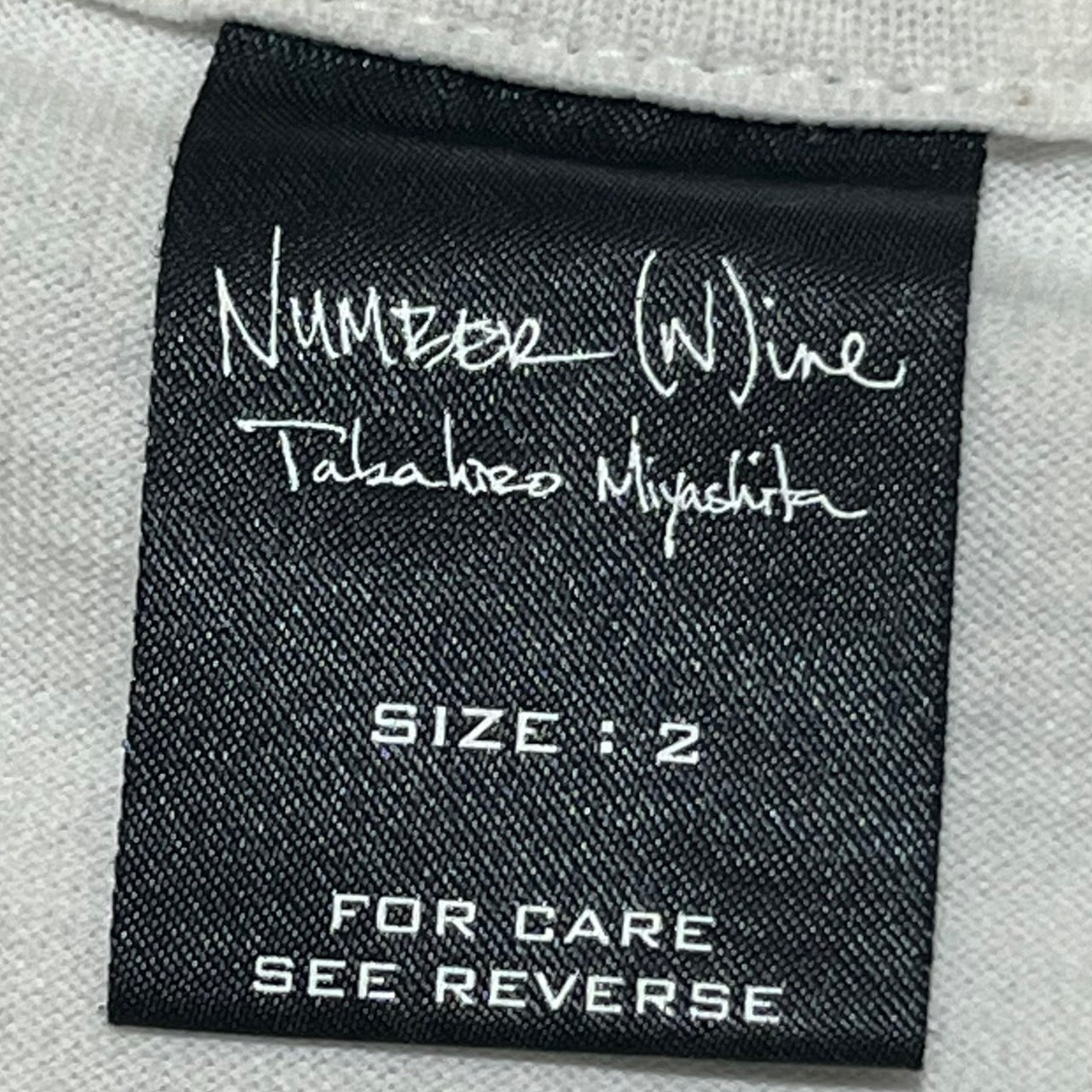 NUMBER (N)INE(ナンバーナイン) 05SS Night Crawler期 ツェッペリンTシャツ/本人期/ナイト期/レッドツェッペリン SIZE 2(S) ホワイト×ブラック アーカイブ archive