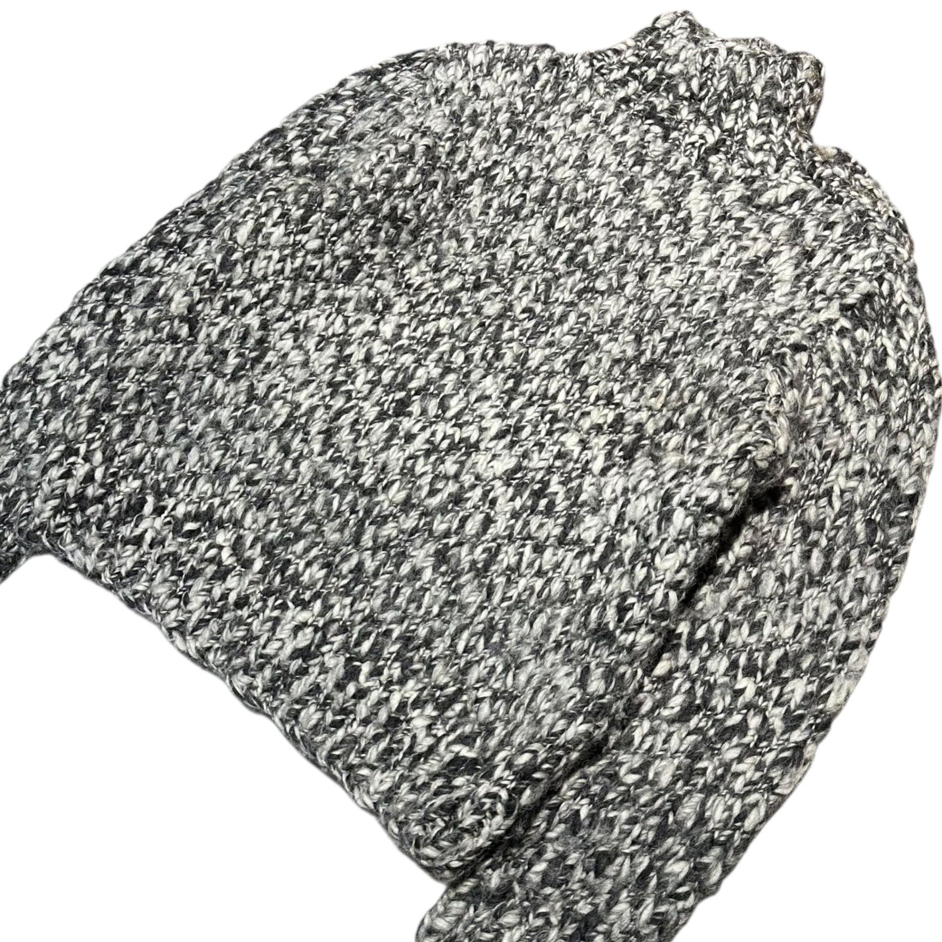 POLO RALPH LAUREN(ポロラルフローレン) Shoulder Concho Hand-Knitted Pullover ショルダー コンチョ ハンド ニット プルオーバー L グレー 品質表示タグ切れ