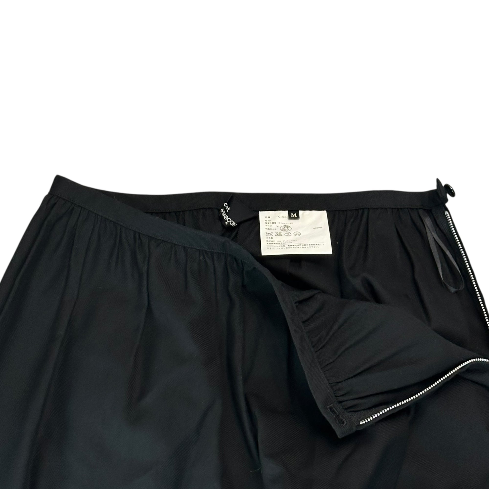 tricot COMME des GARCONS(トリココムデギャルソン) 09SS Wool Tencel Tiered Skirt ウール テンセル ティアード スカート TC-S002 M ブラック AD2008