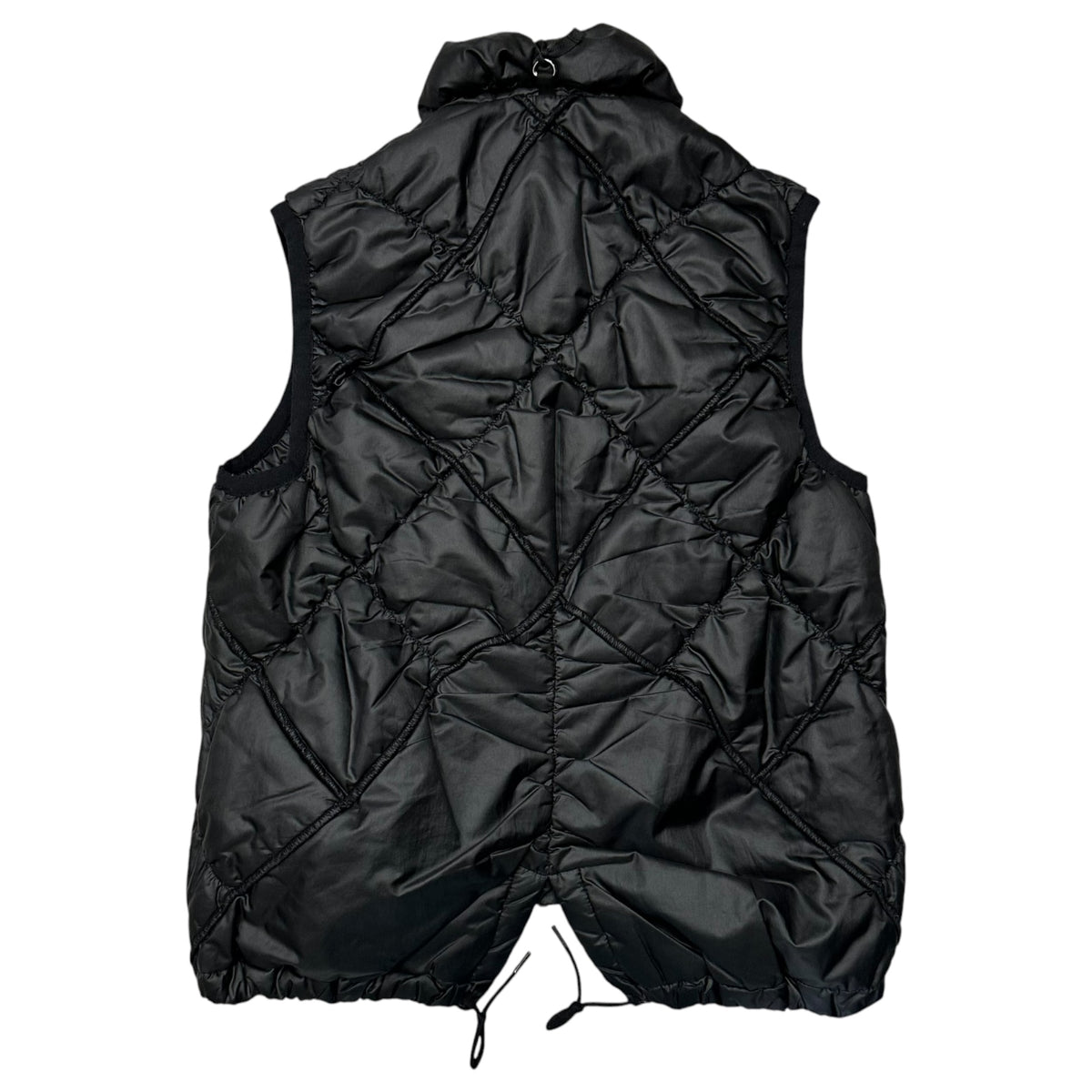 MARITHE FRANCOIS GIRBAUD(マリテフランソワジルボー) Old Quilted Padded Vest オールド キルティング 中綿 ベスト F5-7213 M ブラック