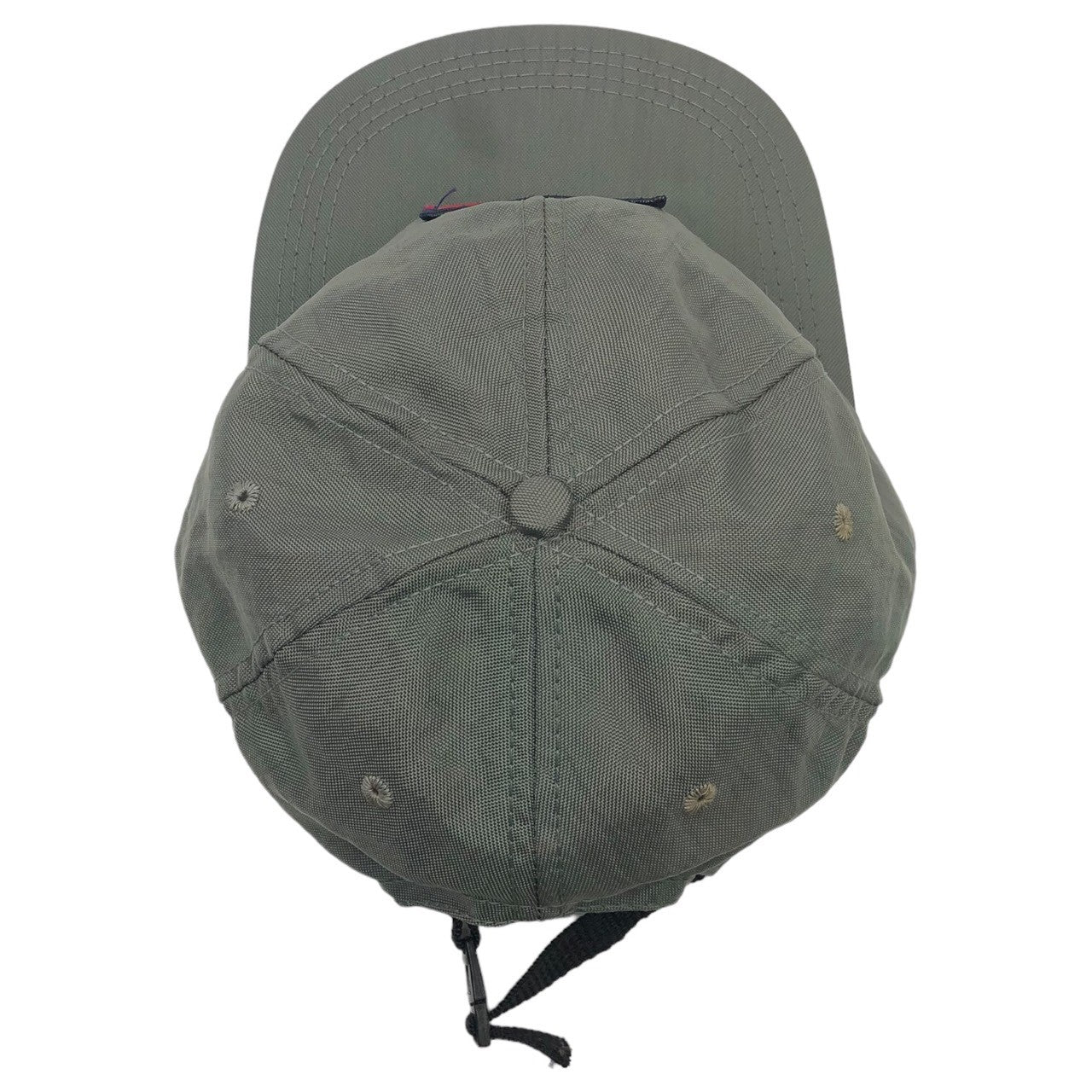 TOMMY HILFIGER(トミーヒルフィガー) 90's 6panel nylon logo cap 6パネル ナイロン ロゴ キャップ 90年代 MADE IN USA グレー