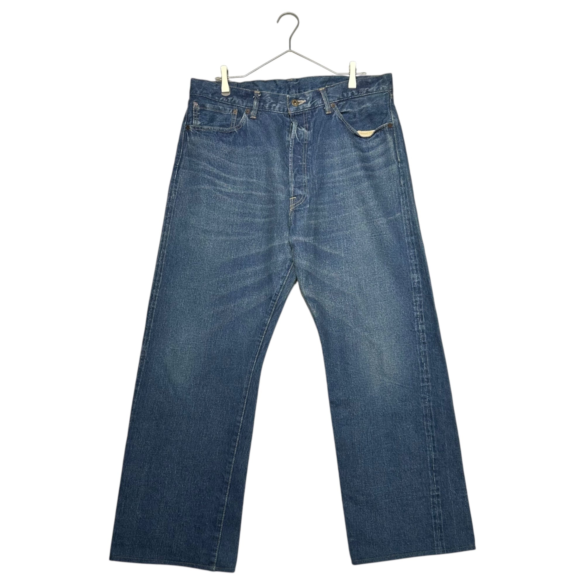 TENDERLOIN(テンダーロイン) Vintage Finish Cinchback Straight Denim Pants ヴィンテージ加工 シンチバック ストレート デニム パンツ 36 ライトインディゴ