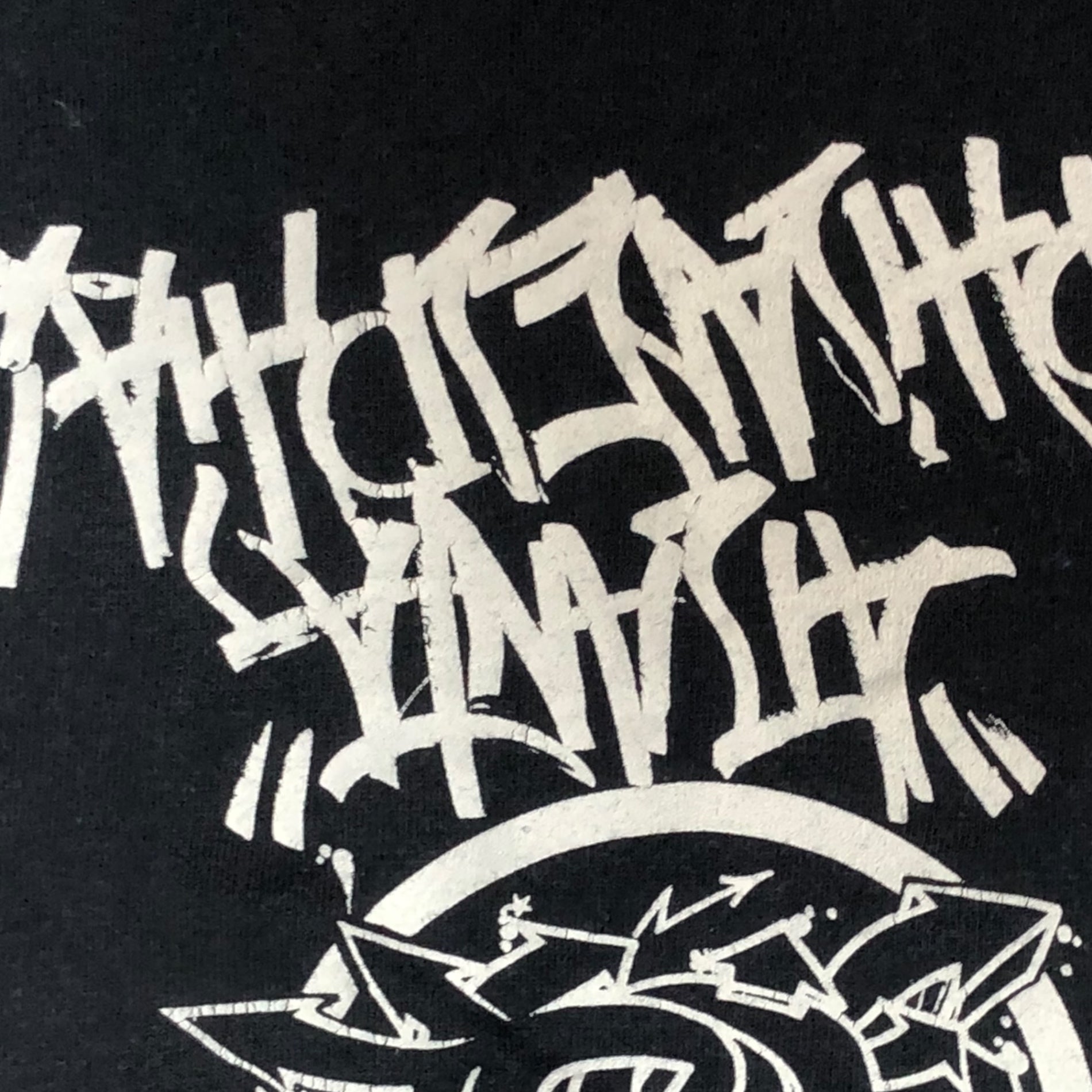 STUSSY(ステューシー) 90's~00's VINTAGE world tour 筆記体 Tシャツ ワールドツアー 紺タグ M ブラック 90~00年代 ヴィンテージ OLD STUSSY