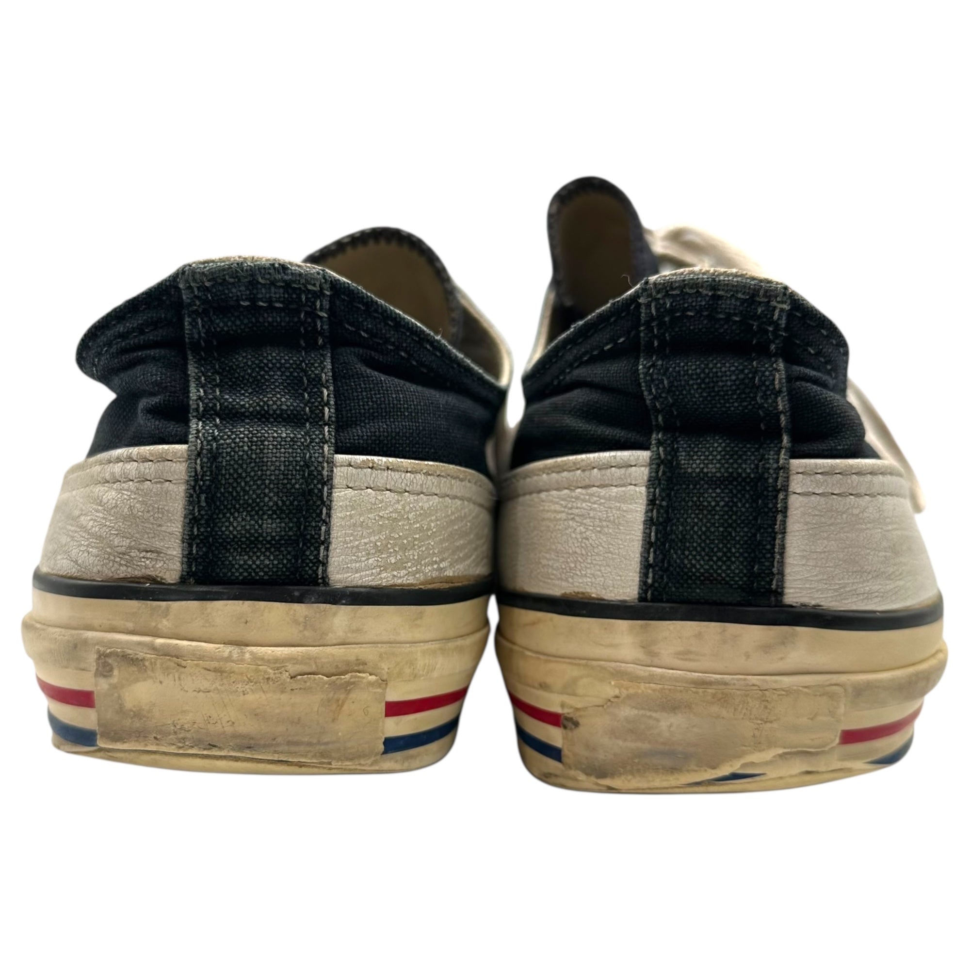 UNDERCOVER(アンダーカバー) 96AW WIRE Period Toe-Painted All Star Type Low-Cut Sneakers ワイヤー期 つま先塗装 オールスター タイプ ローカットスニーカー L(27.5~28.0cm程度) ブラック×ホワイト×レッド 1996年 初期アイテム 稀少 AS型