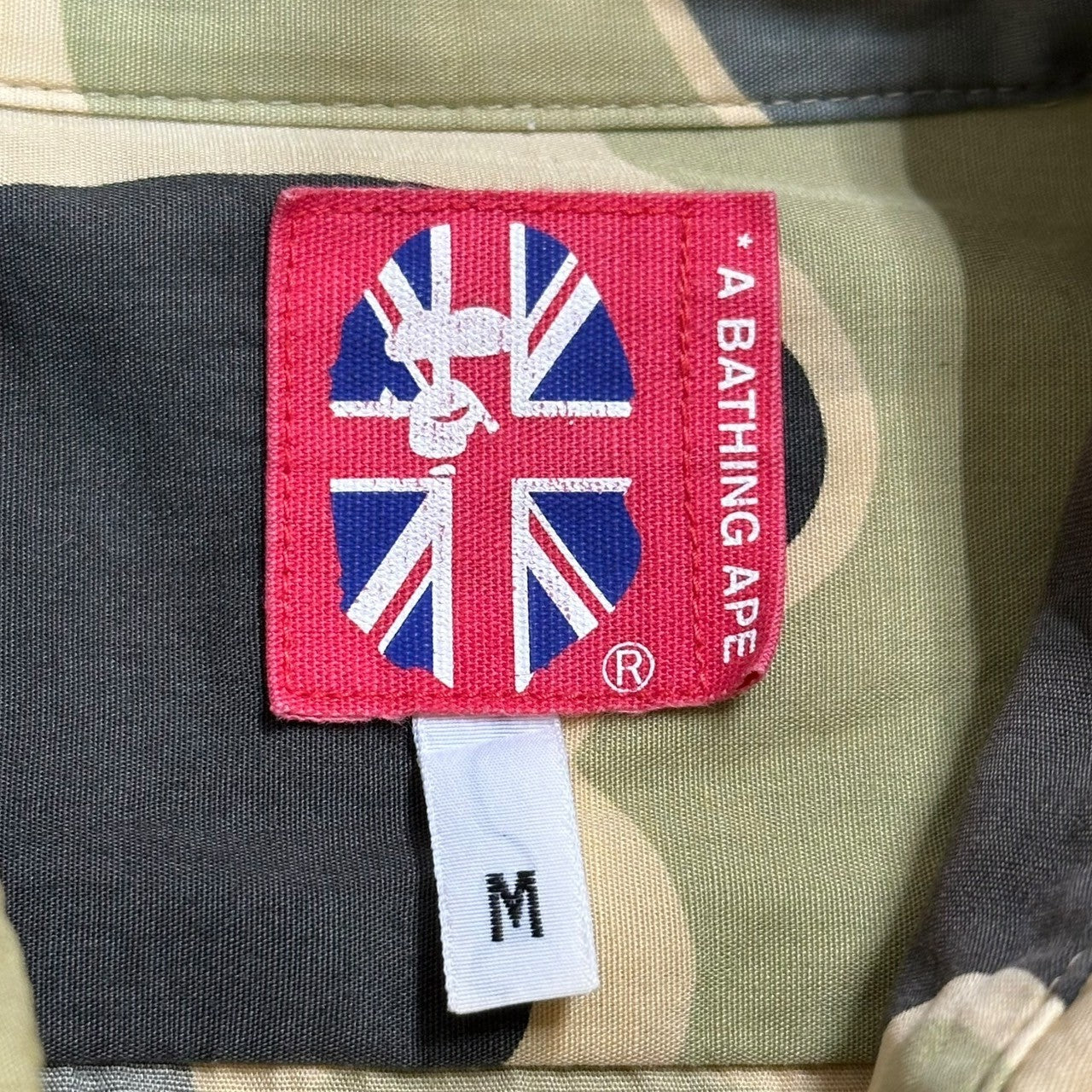 A BATHING APE(アベイシングエイプ) 90~00's 1st Camo Long Sleeve Shirt ファースト カモ 長袖 シャツ M カーキ