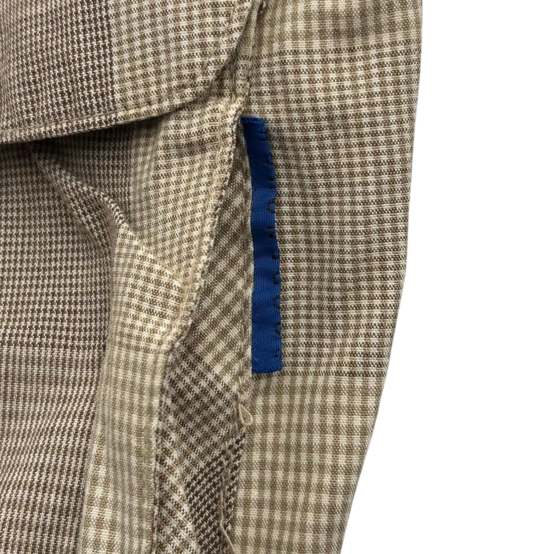 GOODENOUGH(グッドイナフ) 90's Back GE Print Check Easy Shorts 90年代 バック プリント チェック イージー ショーツ ハーフパンツ M ブラウン 90年代オリジナル 藤原ヒロシ