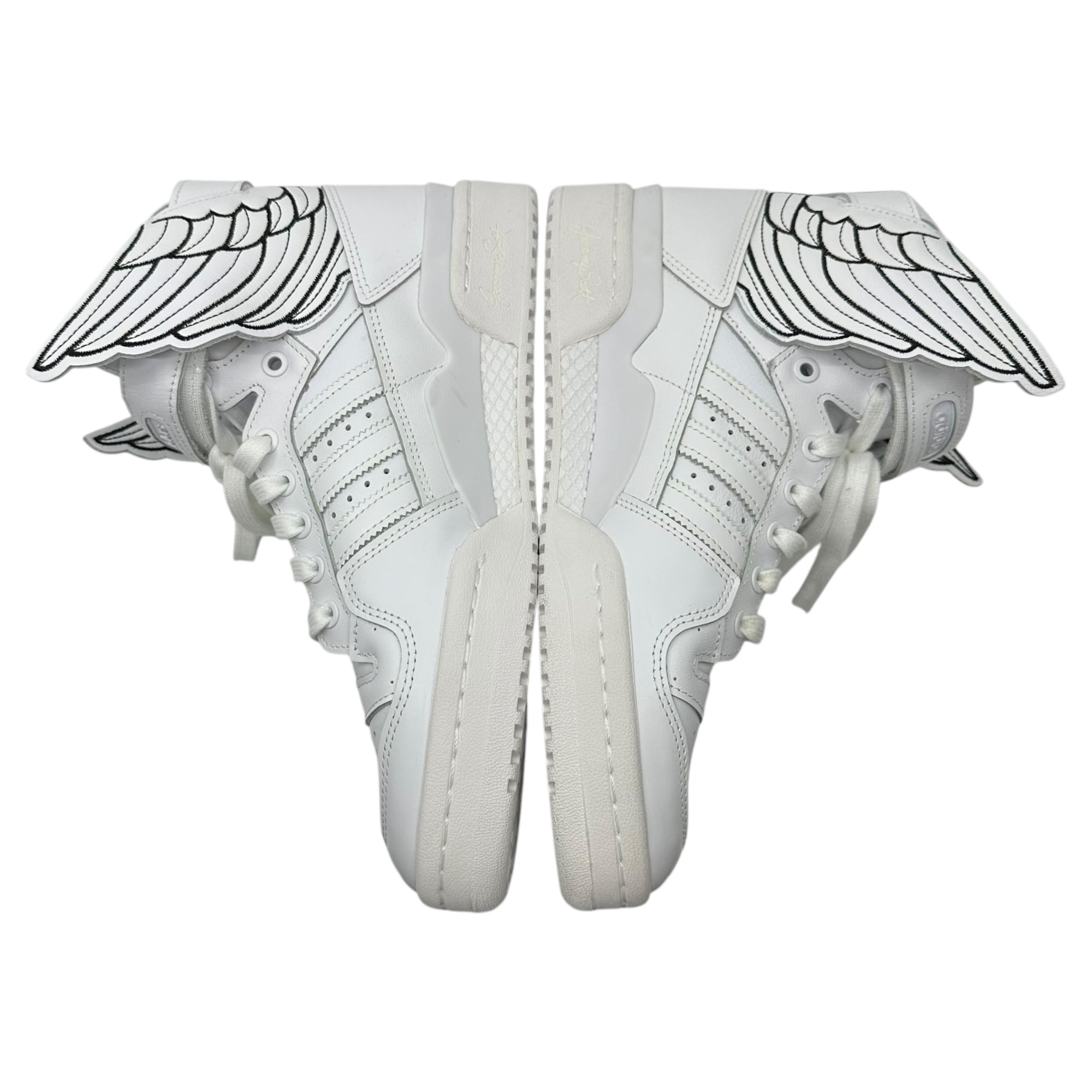 adidas × Jeremy Scott (アディダス × ジェレミースコット) Forum High4.0 NEW WINGS ジェレミースコット フォーラム ハイ ニューウィングス スニーカー GX9445 26.5cm ホワイト×ブラック