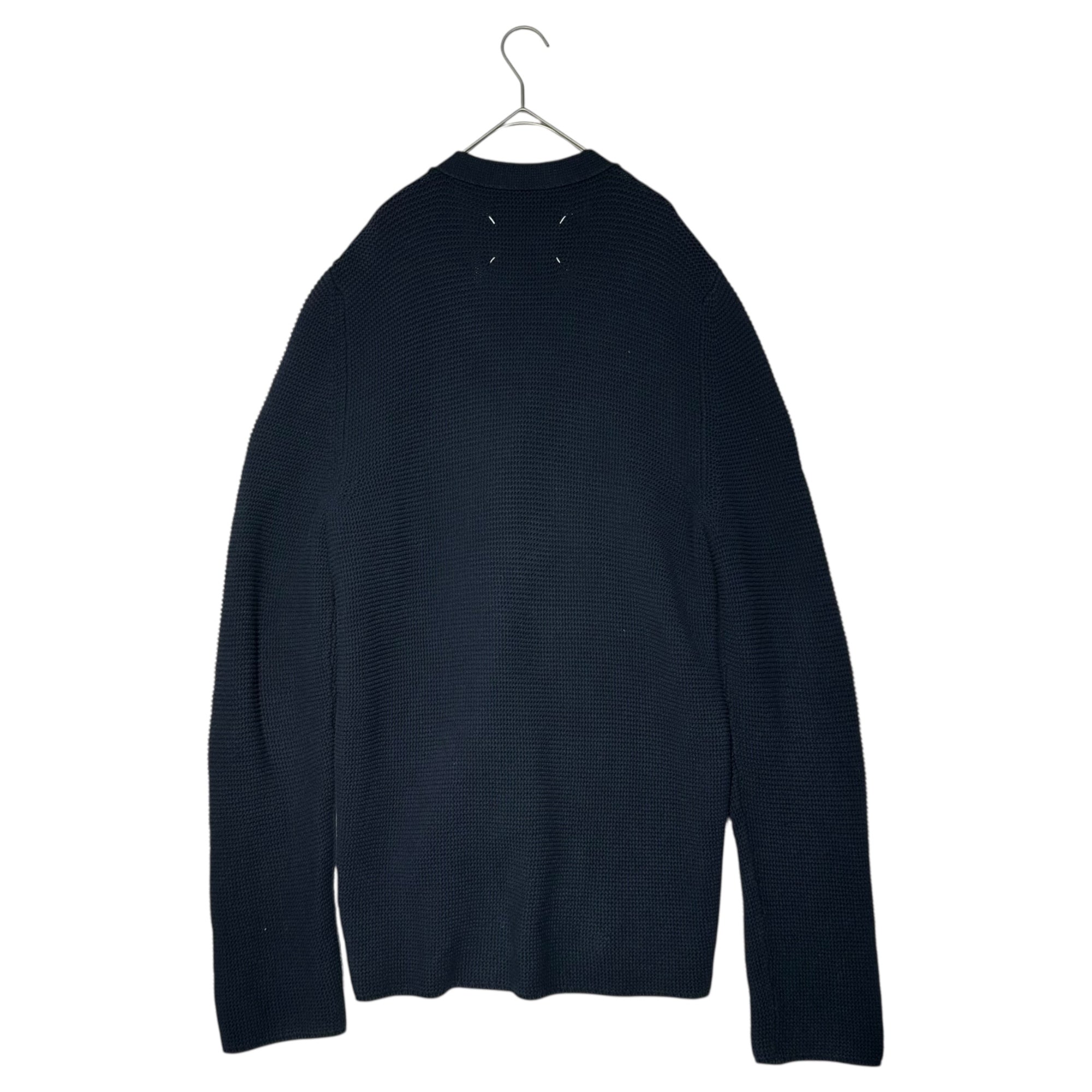 MAISON MARGIELA(メゾンマルジェラ) 14SS Cotton Knit Cardigan コットン ニット カーディガン S50GP0018 S14792 M ネイビー ジョンガリアーノ就任シーズン