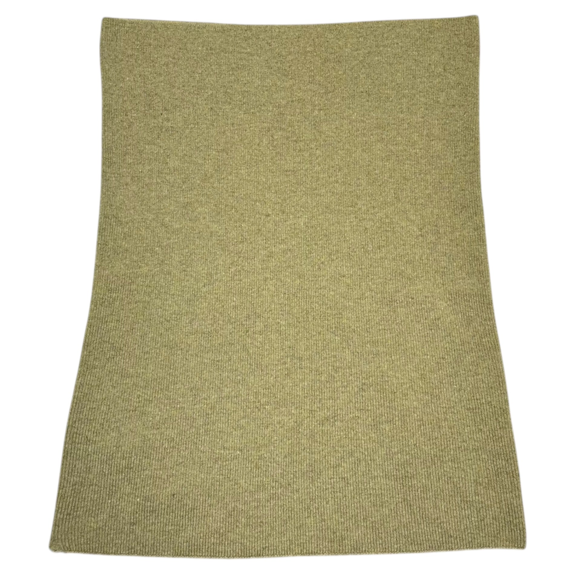 YOHJI YAMAMOTO(ヨウジヤマモト) Wool Rib Snood ウール リブ スヌード カーキ ネックウォーマー