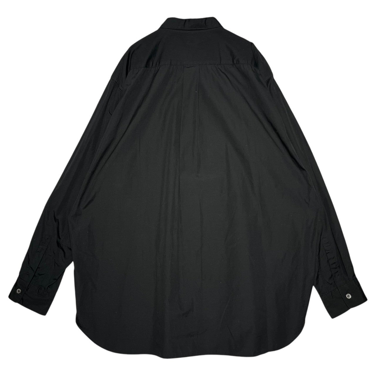 COMME des GARCONS HOMME PLUS(コムデギャルソンオムプリュス) 17SS small collar wide dress shirt スモール カラー ワイド ドレス シャツ PS-B039 M ブラック AD2017