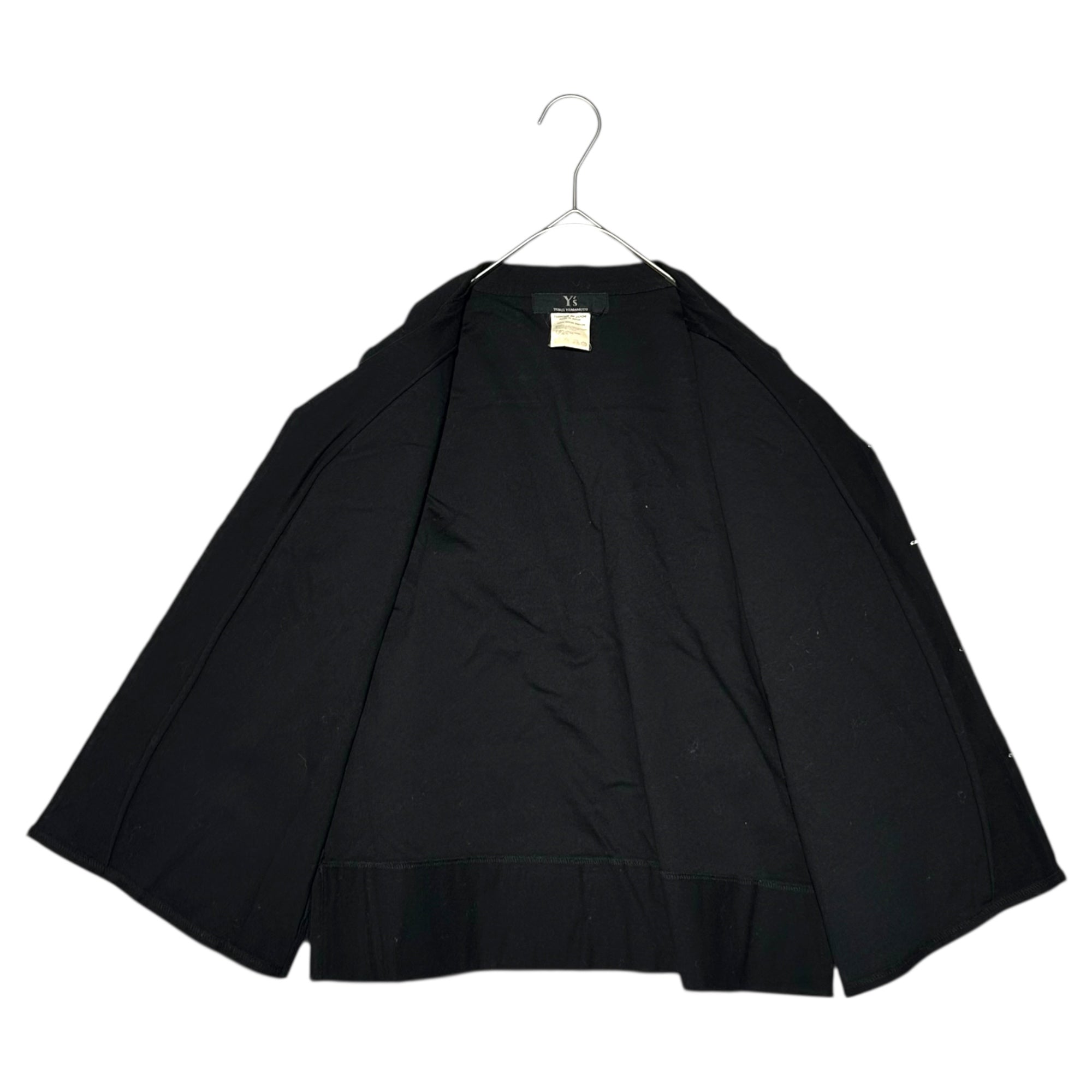 Y's(ワイズ) Hook-button cotton jacket フックボタン コットン ジャケット YC-T76-062 3(L程度) ブラック