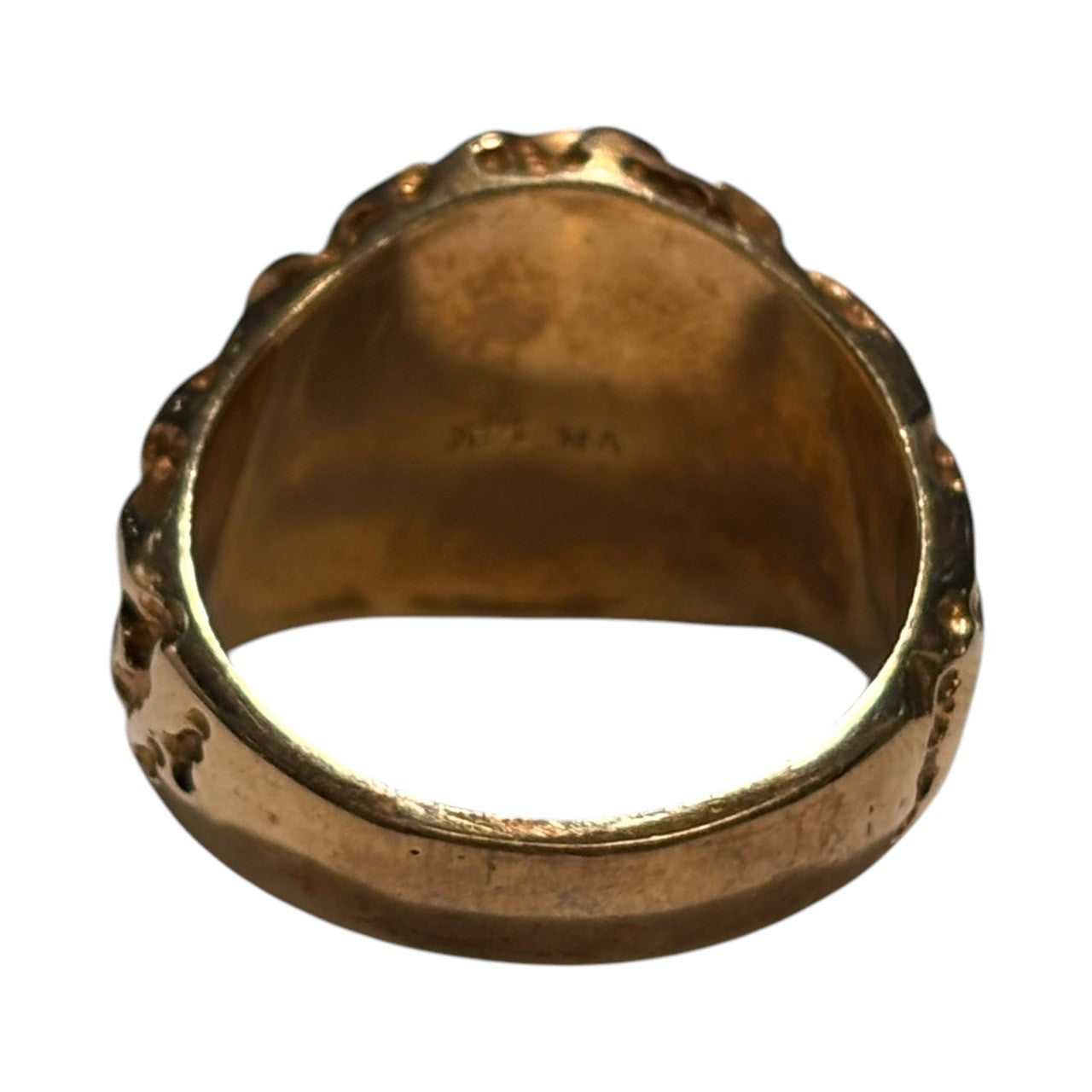 VINTAGE(ヴィンテージ) 90's 14K Nugget Ring ナゲット リング 17号 ゴールド VN刻印 90年代 指輪 カレッジ 重さ:11.5g