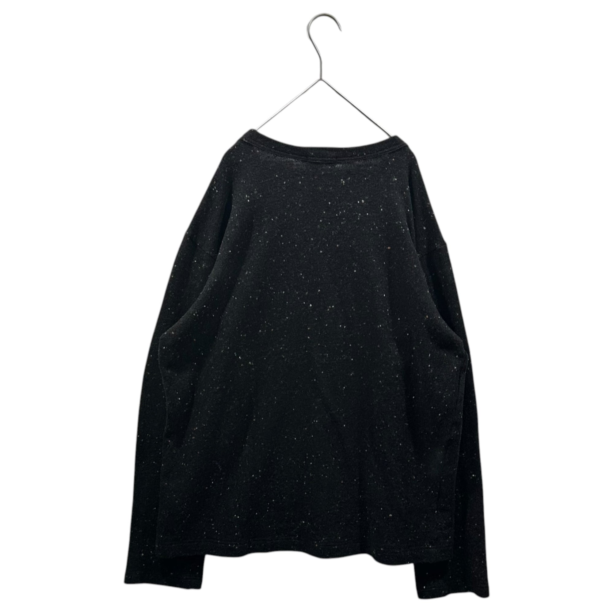 sans limite(サンリミット) 21AW Nep Wool L/S T-Shirt ネップ ウール ロンT カットソー W2102010 2(M程度) ブラック×ブラウン