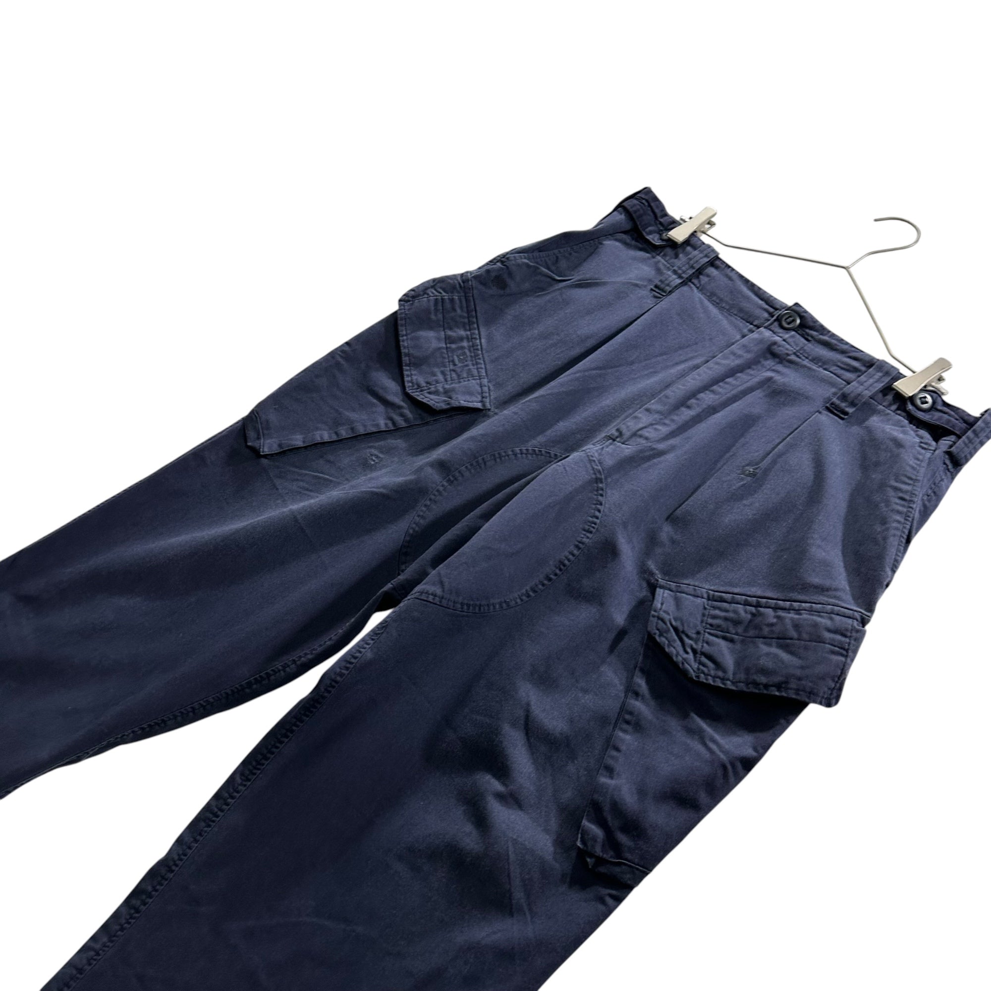 BRITISH MILITARY(イギリス軍) 2000's TROUSERS COMBAT NAVY BLUE FR コンバット カーゴ パンツ 8415-99-280-2685 8085/9500(XL程度) ネイビー