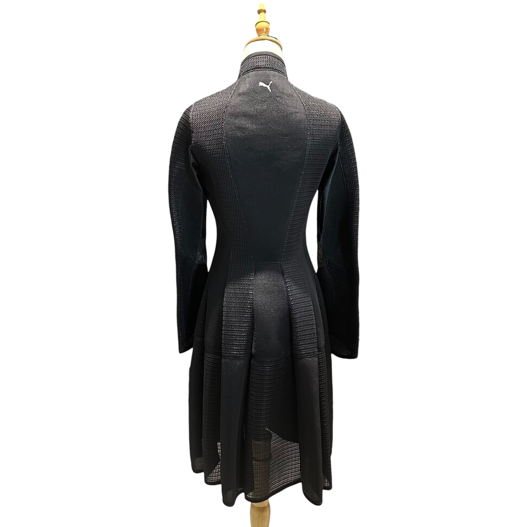 COMME des GARCONS JUNYA WATANABE(コムデギャルソンジュンヤワタナベ) 13SS Mesh Bonding L/S Long Dress メッシュ ボンディング 長袖 ロング ワンピース JK-J006 M ブラック AD2012