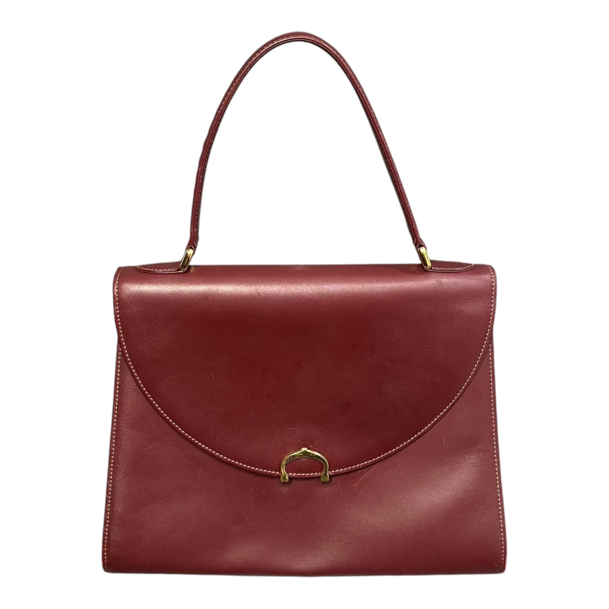 Cartier(カルティエ) Must de Cartier Handbag マストライン ハンド バッグ ボルドー