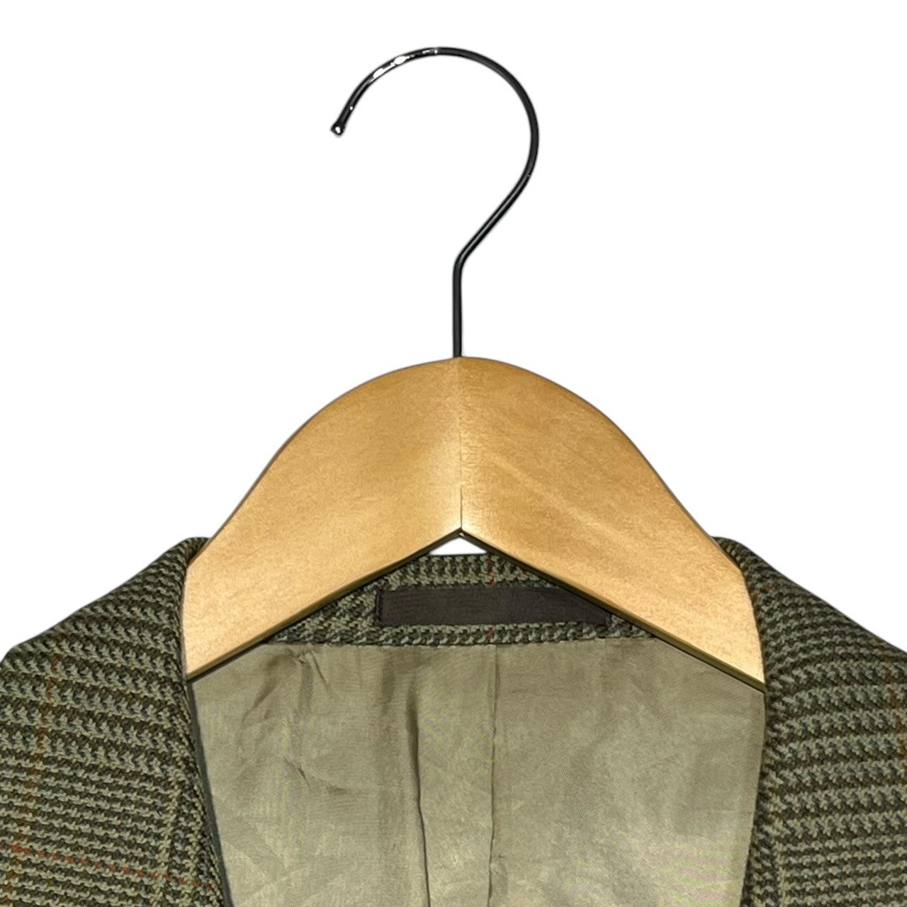 Burberrys(バーバリーズ) Vintage wool check 2B jacket ヴィンテージ ウール チェック2Bジャケット グリーン