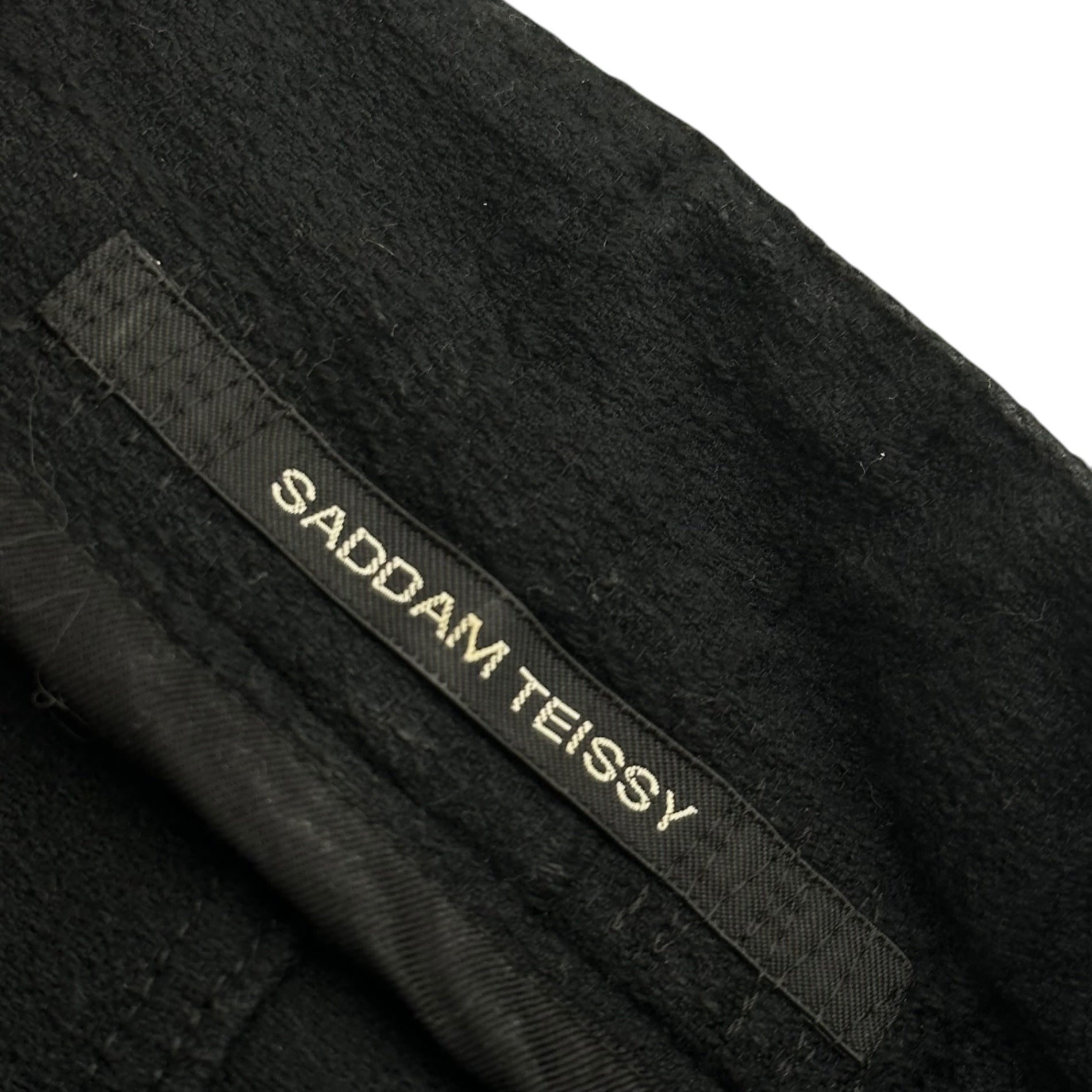SADDAM TEISSY(サダムテイシー) Layered Cotton B Jacquard Cardig レイヤード コットン ジャガード カーディガン ST102-0048SF 1 ブラック