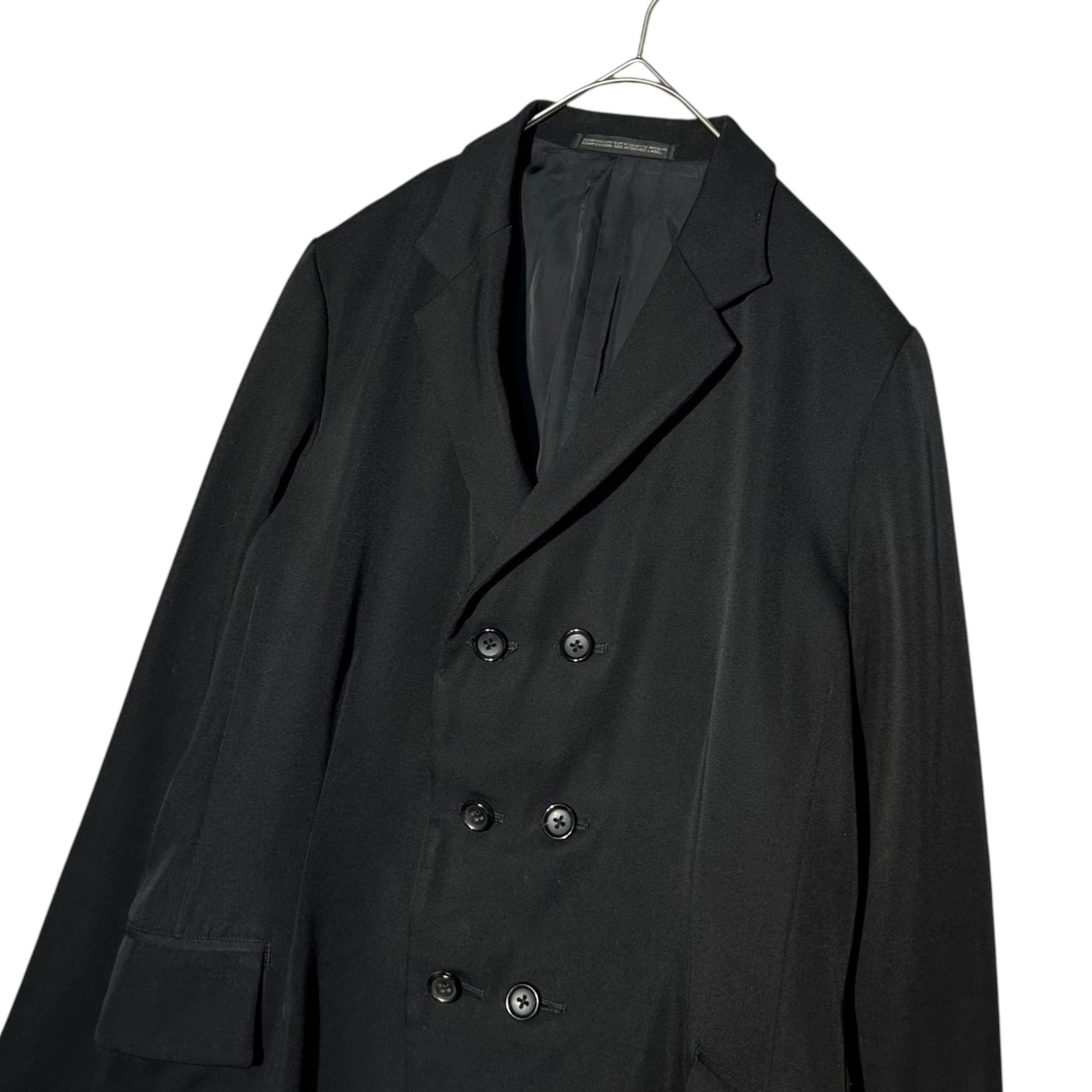 Y's(ワイズ) double-breasted tailored jacket ダブルブレスト テーラード ジャケット YJ-J28-544 4(XL程度、メンズM程度) ブラック