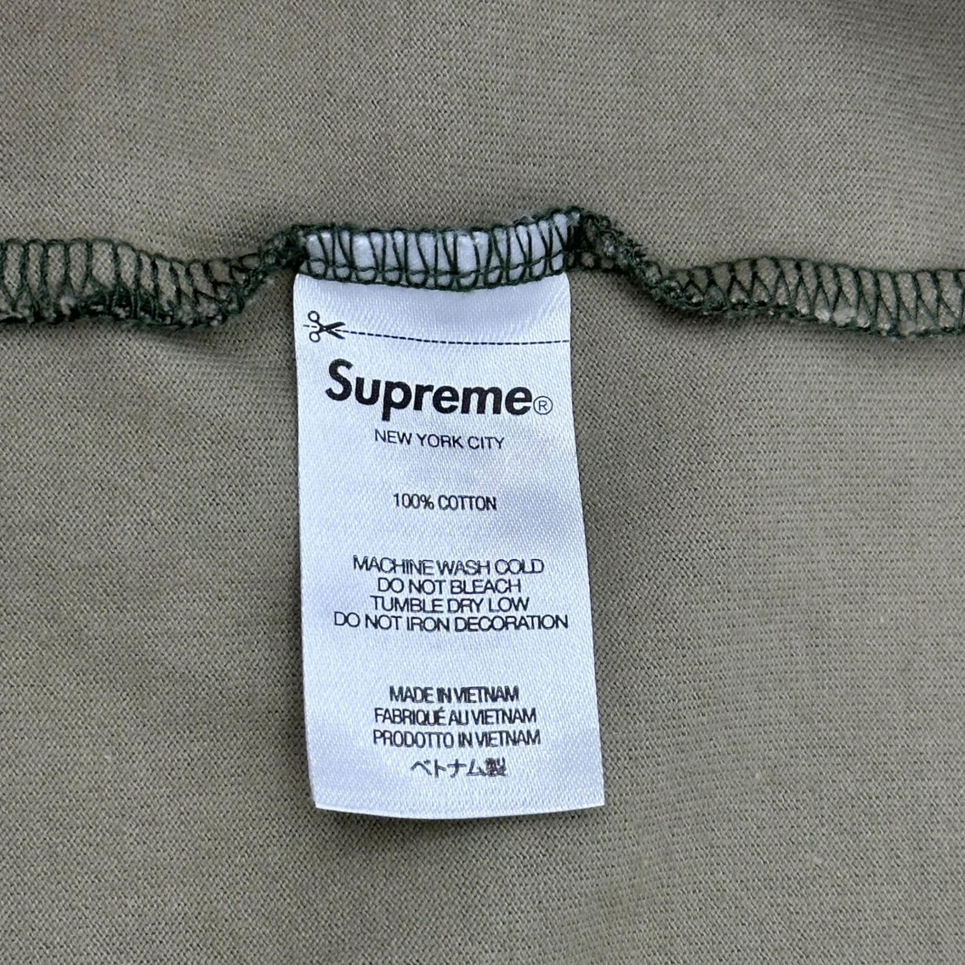 SUPREME(シュプリーム) 21AW Small Box Logo L/S Tee スモール ボックス ロゴ 長袖 Tシャツ デジカモ L グリーン×カーキ 21FW Olive Russian Camo