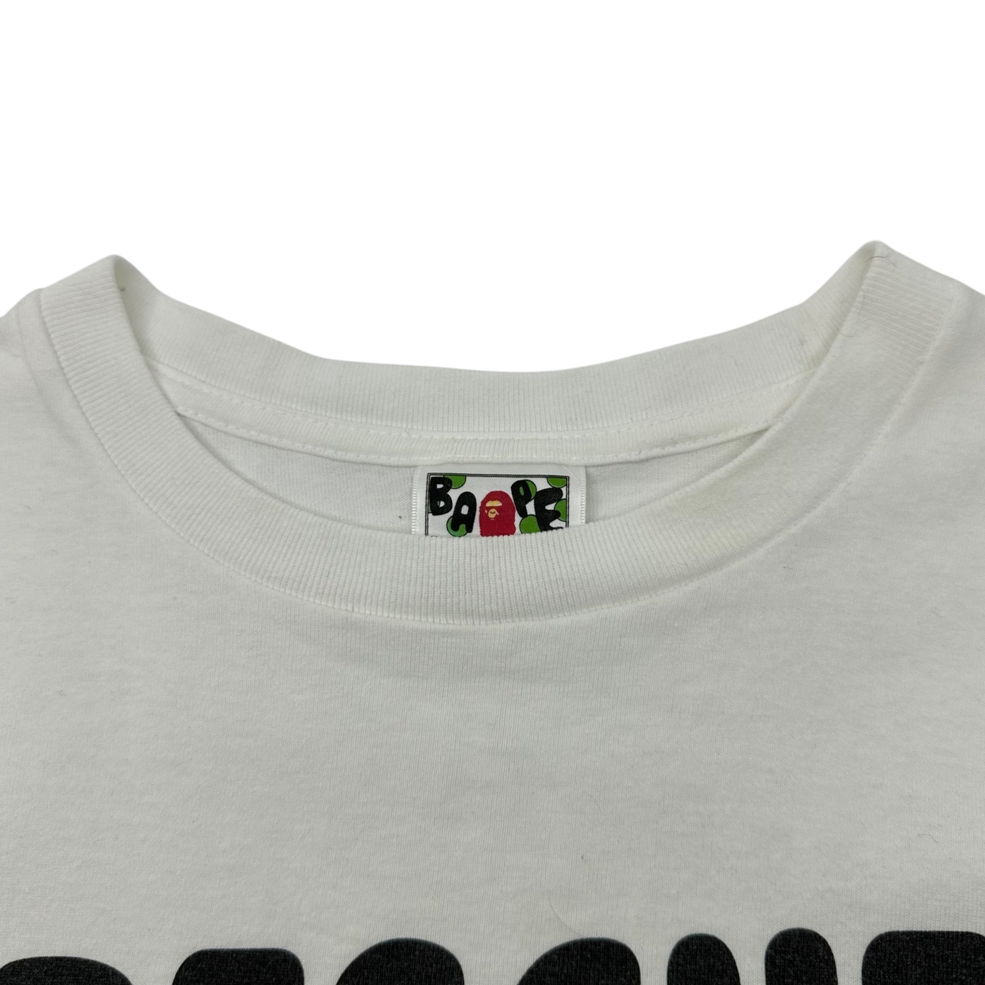 A BATHING APE(アベイシングエイプ) 2011 Milo & Lisa Rescue Rebuild Tee マイロ チャリティー プリント Tシャツ M ホワイト