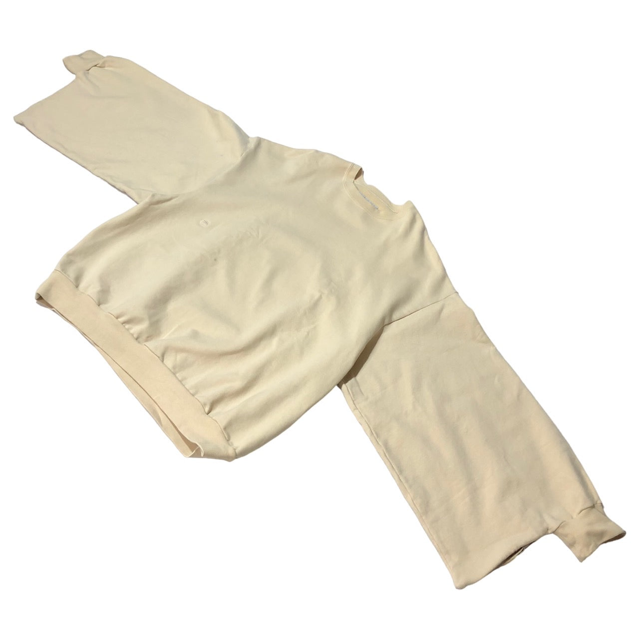 FUMITO GANRYU(フミトガンリュウ) KIMONO SLEEVE SWEAT SHIRT/キモノスリーブスウェットシャツ/着物 FU-2-CU03 SIZE 1(S~M) ベージュ