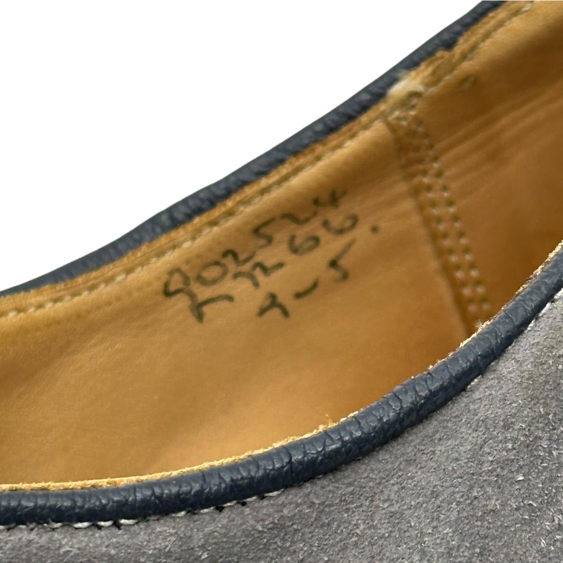 Tricker's(トリッカーズ) Two Tone Saddle Oxford ツートン スウェード メダリオン サドル シューズ 9(27.5cm程度) グレー×ネイビー オックスフォード レザー